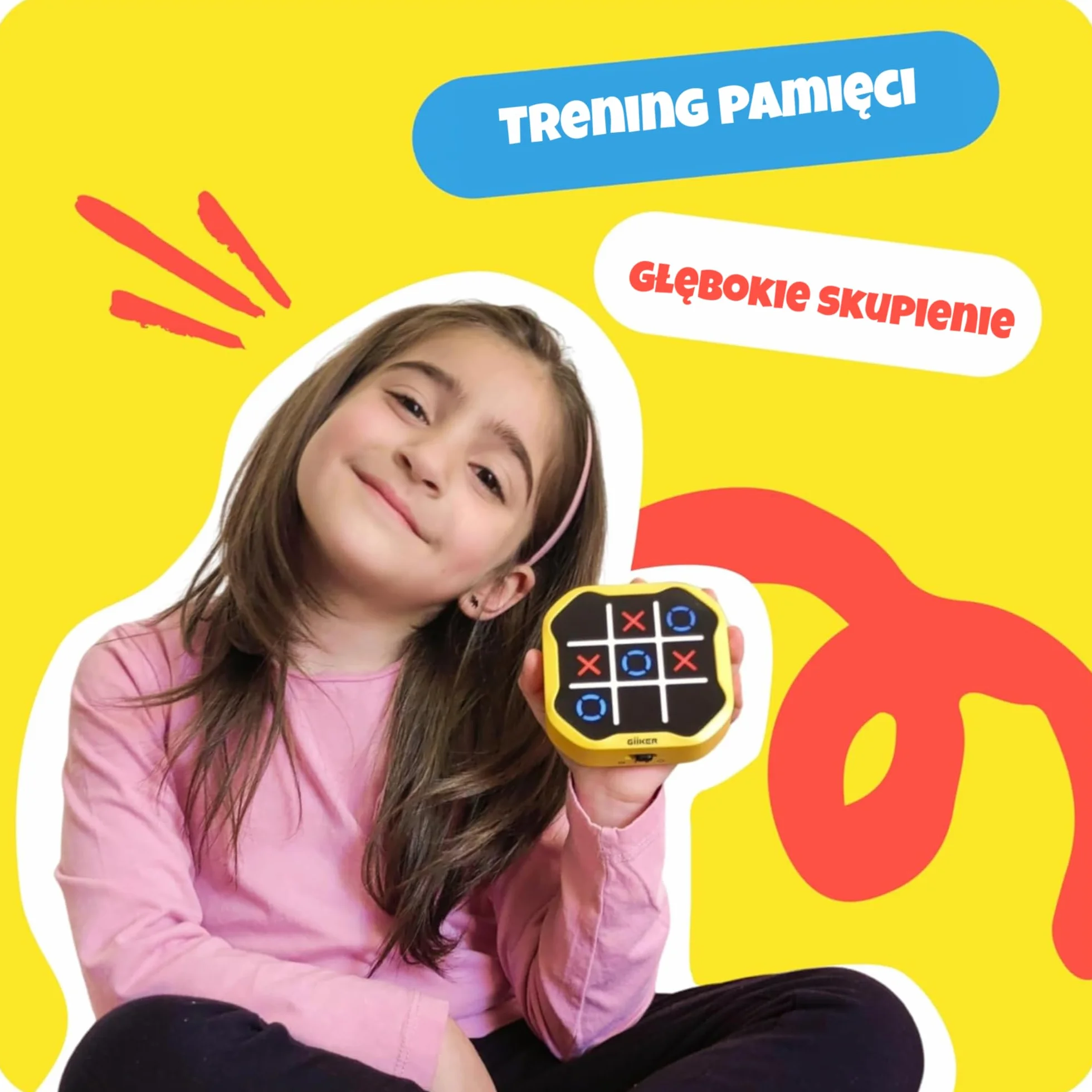 GiiKER Tic Tac Toe Bolt, ręczna konsola do puzzli 3 w 1, przenośna gra podróżna