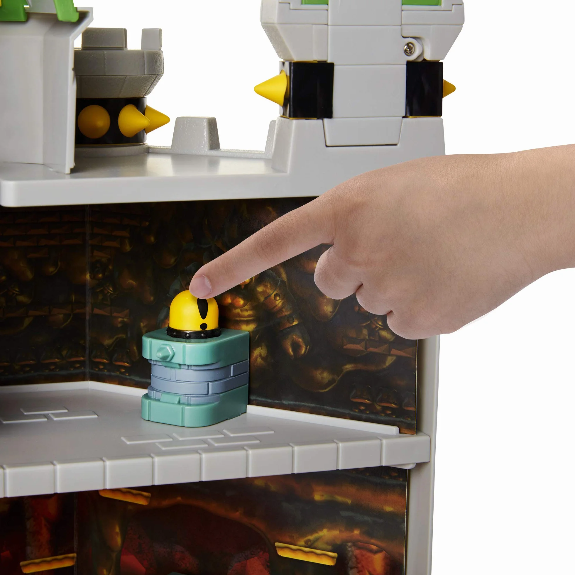 Nintendo Mario Bros Bowsers Deluxe Castle, Zestaw Zabawkowy z Dźwiękami Figurek i Wieloma Interaktywnymi Elementami