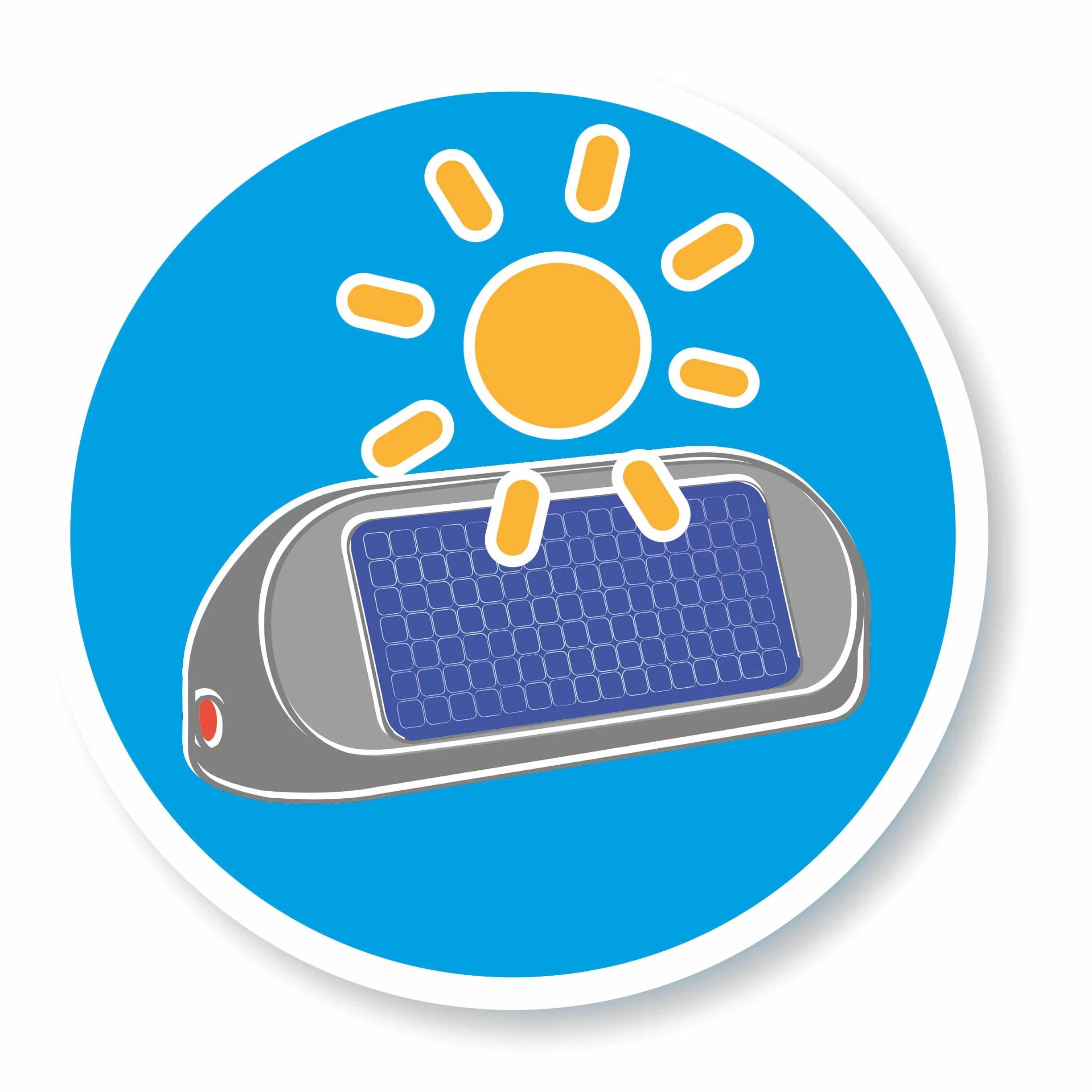 Smoby - Lampa solarna z uchwytem do noszenia – akcesoria do domku do zabawy, zdejmowana lampa, oświetlenie wewnętrzne lub zewnętrzne, 3 diody LED i ogniwo słoneczne, pasuje do większości domków do