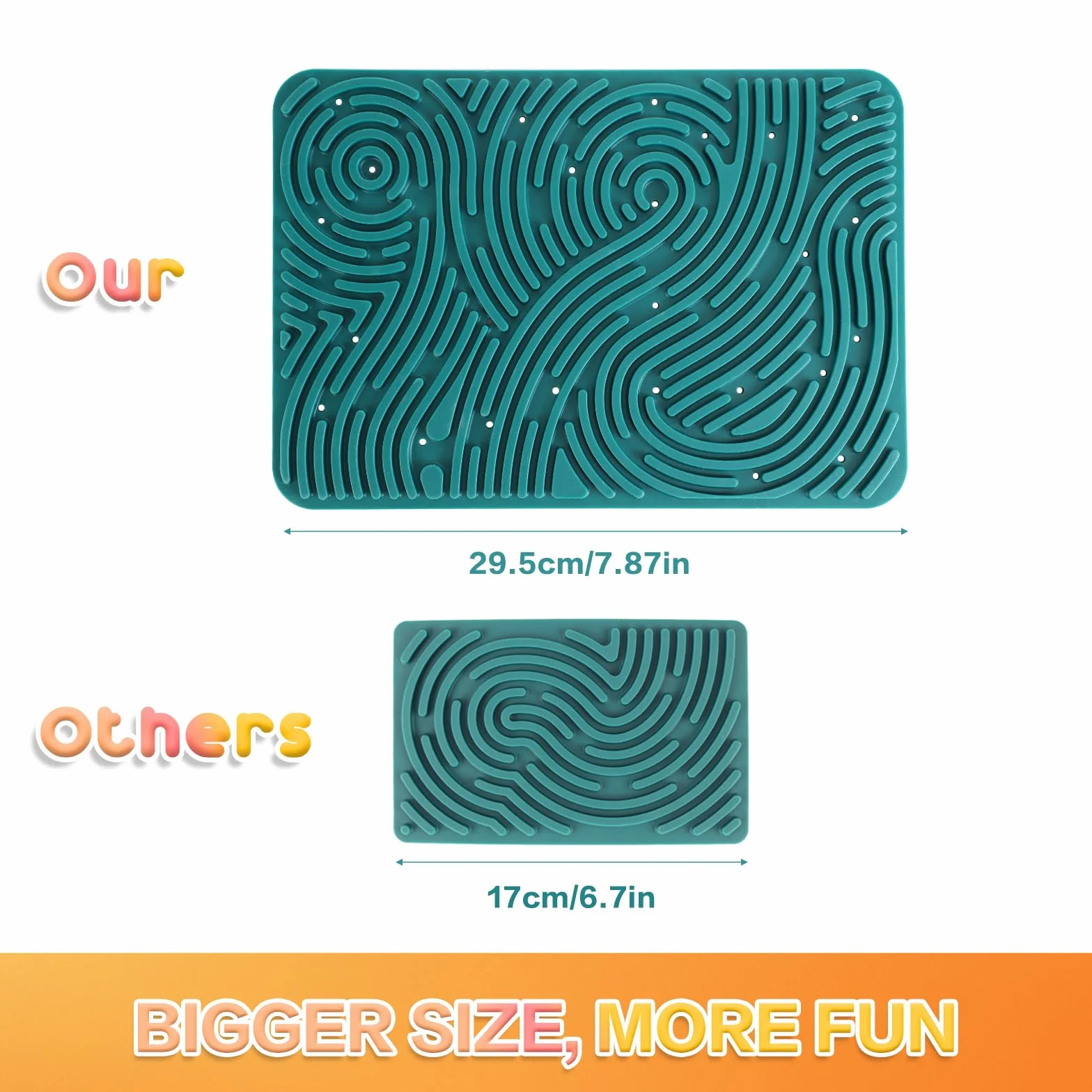 ddLUCK Large Sensory Activity Board, 20 x 29,5 cm Silikonowa podwójna zabawka sensoryczna dla autyzmu i ADHD, stres, lęk, dzieci w wieku od 3 lat i dorosłych, z torbą podróżną i 40 strunami