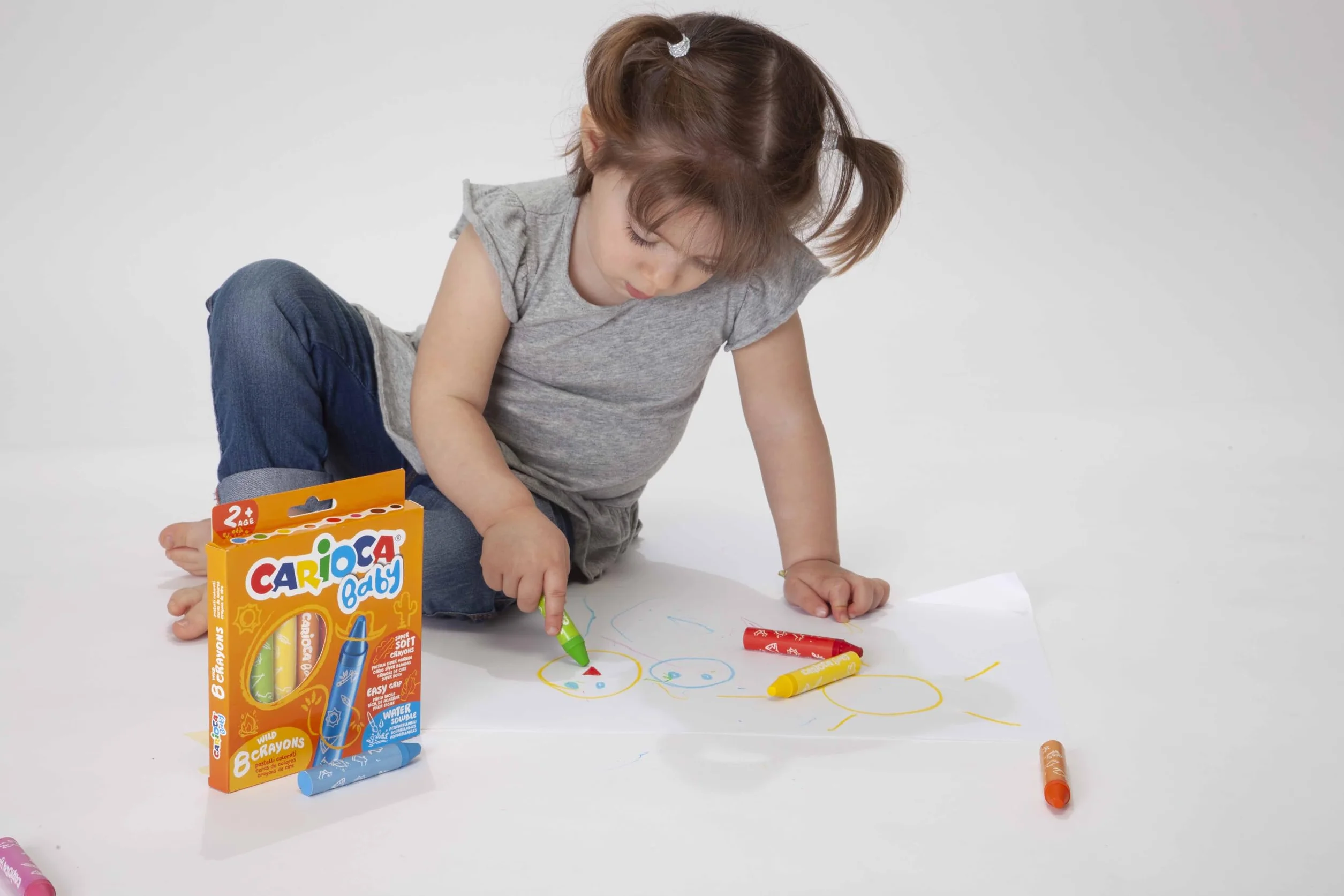 CARIOCA BABY kredki świecowe - 8 sztuk