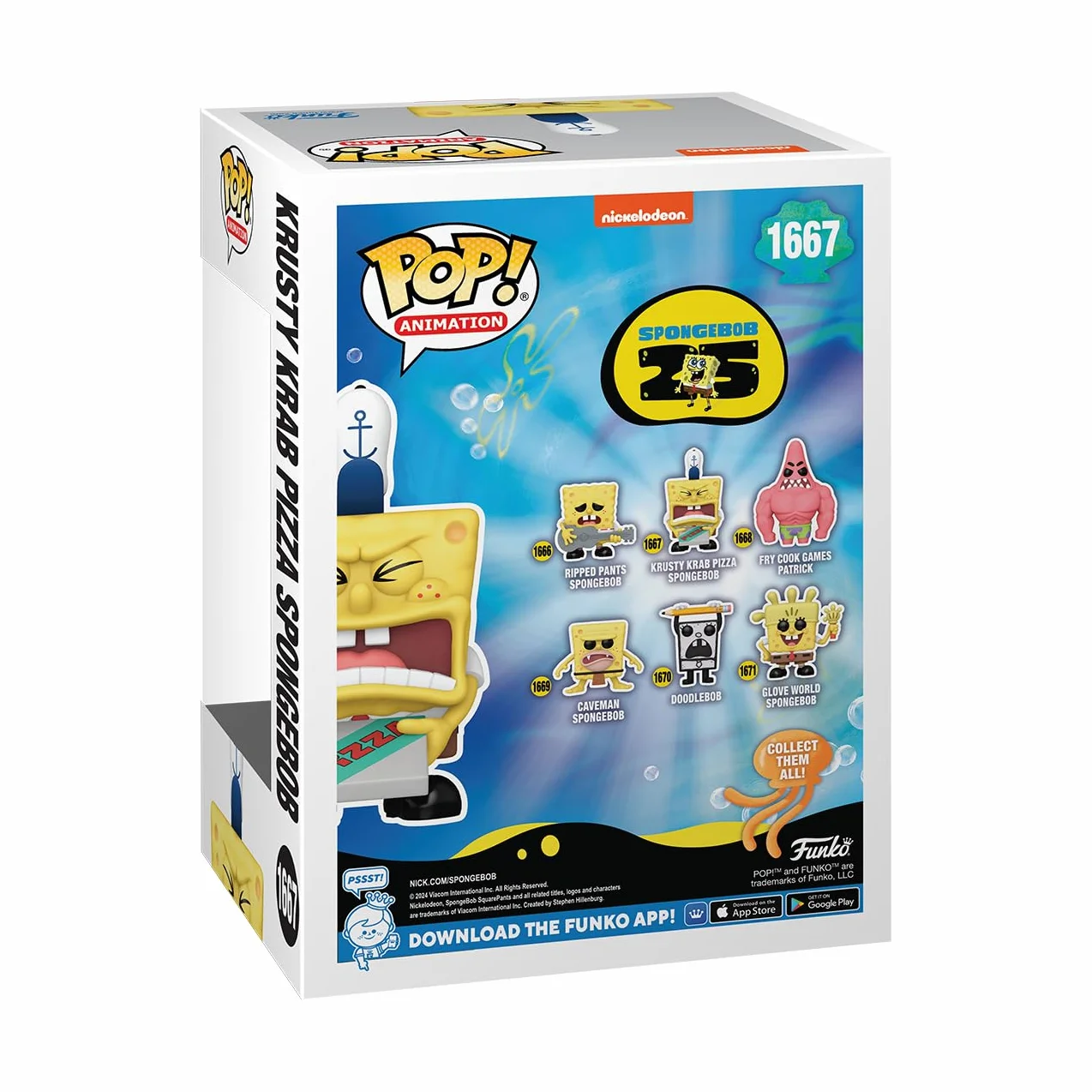 Funko POP! TV: SBS 25th - Spongebob Squarepants - SB With Pizza - Spongebob Squarepants - Kolekcjonerska figurka winylowa - Pomysł na prezent - Oficjalny towar - Zabawki dla dzieci i dorosłych