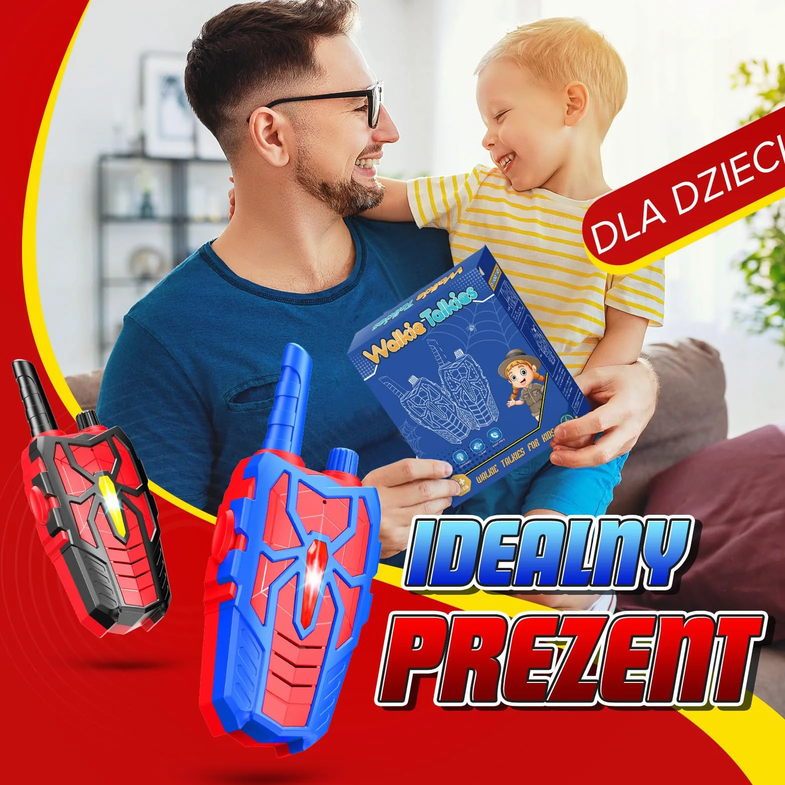 Zabawki Dla Dzieci od 3 4 5 6 7 8 9 10 Lat, Walkie Talkie Prezent 3-10 Lat Chłopiec Walky Talky Zabawki Dla Dzieci na świeżym Powietrzu od 3-10 Lat Dziewczynka Prezent Urodzinowy Dla Dziewczyn