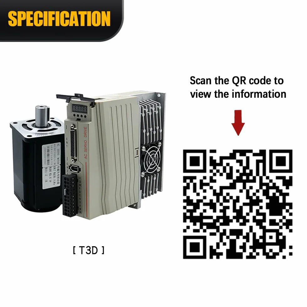 Serwomotor 400W 600W 750W z kołnierzem 60 80 17-bitowy Absolutny AC 220V Wysokiej dokładności serwosterowanie magnetyczne 3000-6000RPM (750W)