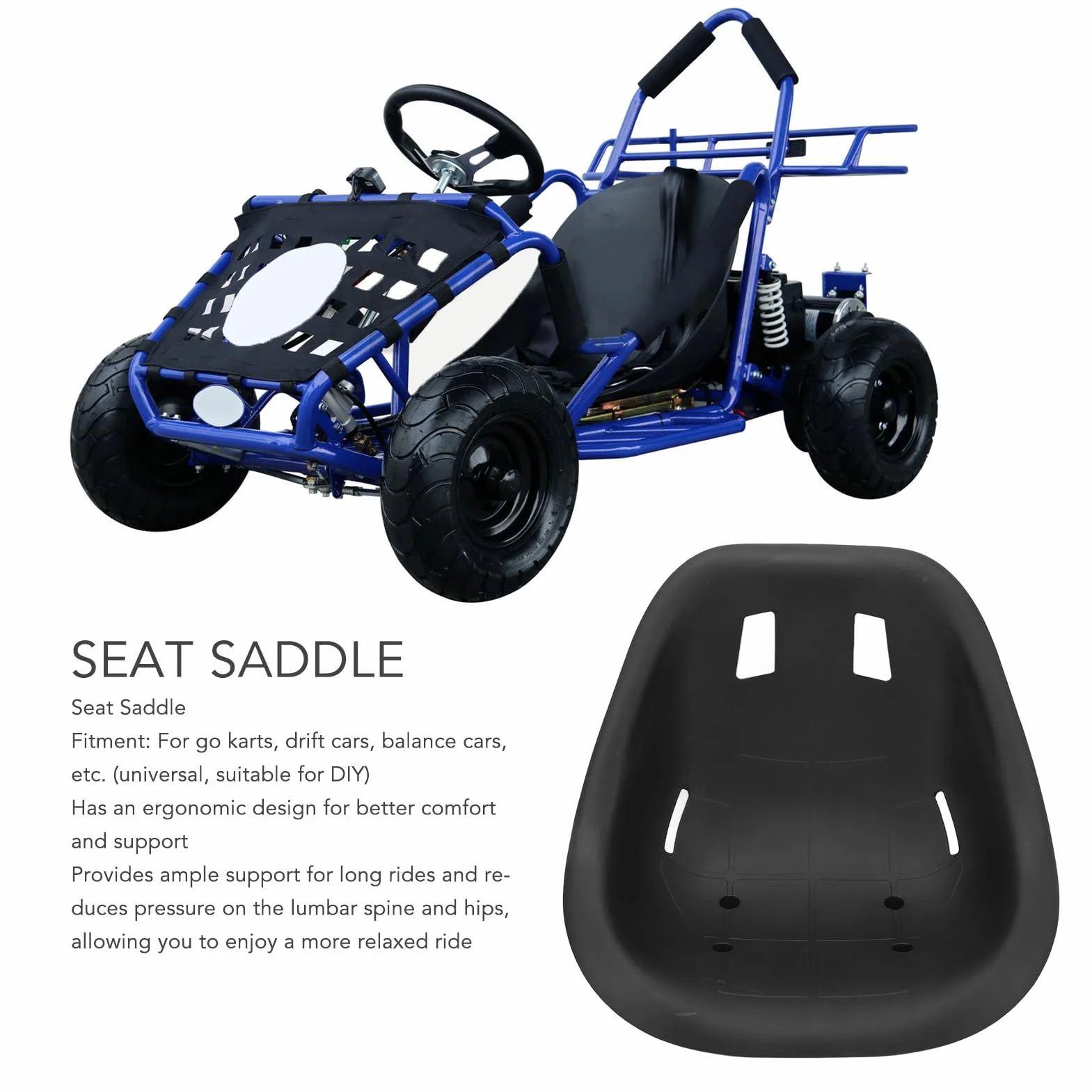 Fotel Gokartowy Do Gokartów Samochody Do Driftu Samochody Balansujące Duży Rozmiar Oparcia Fotela Samochodowego Siodełko Sprint Track Zestaw Siedzeń Wygodna, Ergonomiczna Konstrukcja
