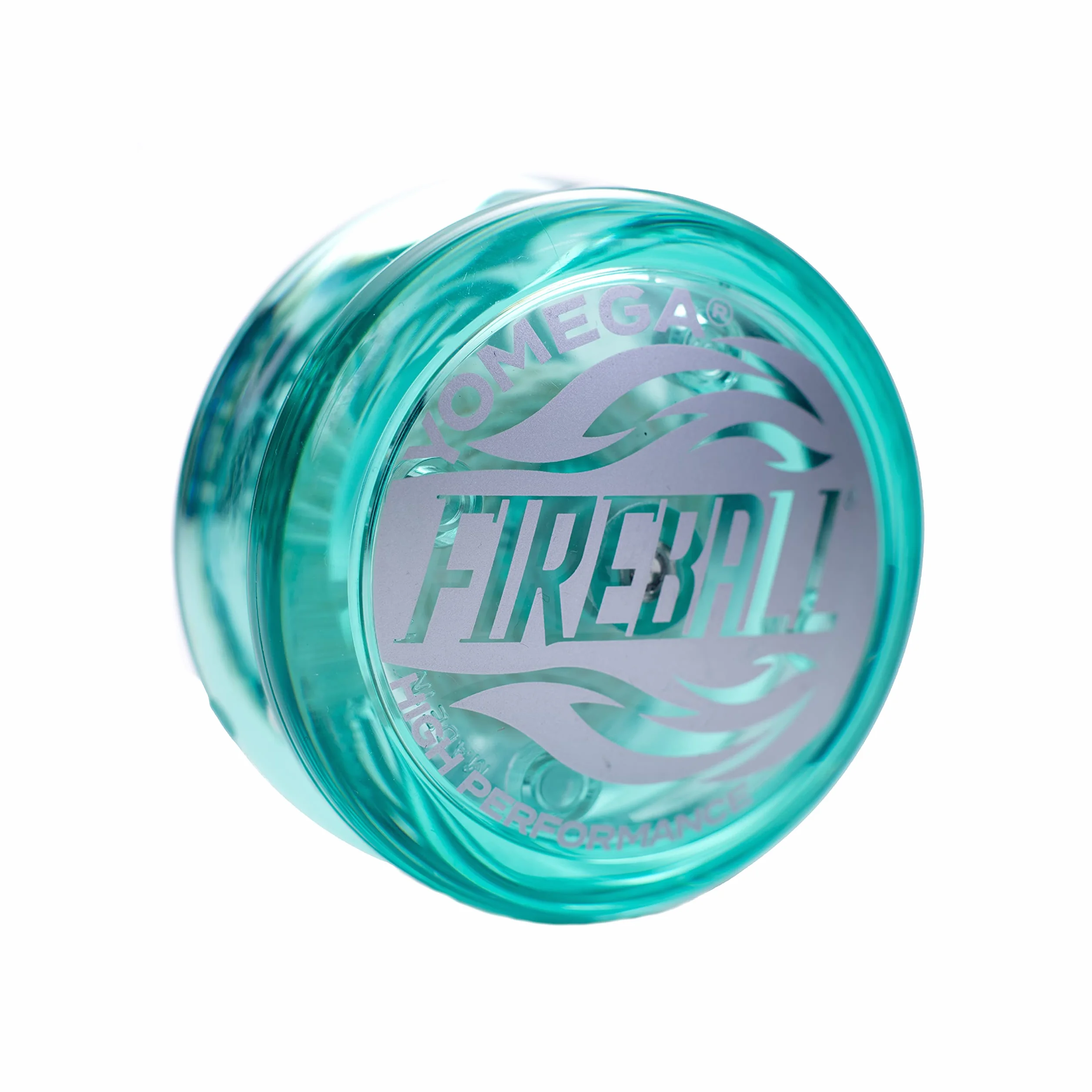 Yomega Fireball – profesjonalna, atrakcyjna zabawka jojo, idealna dla dzieci i początkujących, do zabawy jak profesjonalista + dodatkowe 2 sznurki Teal(green)