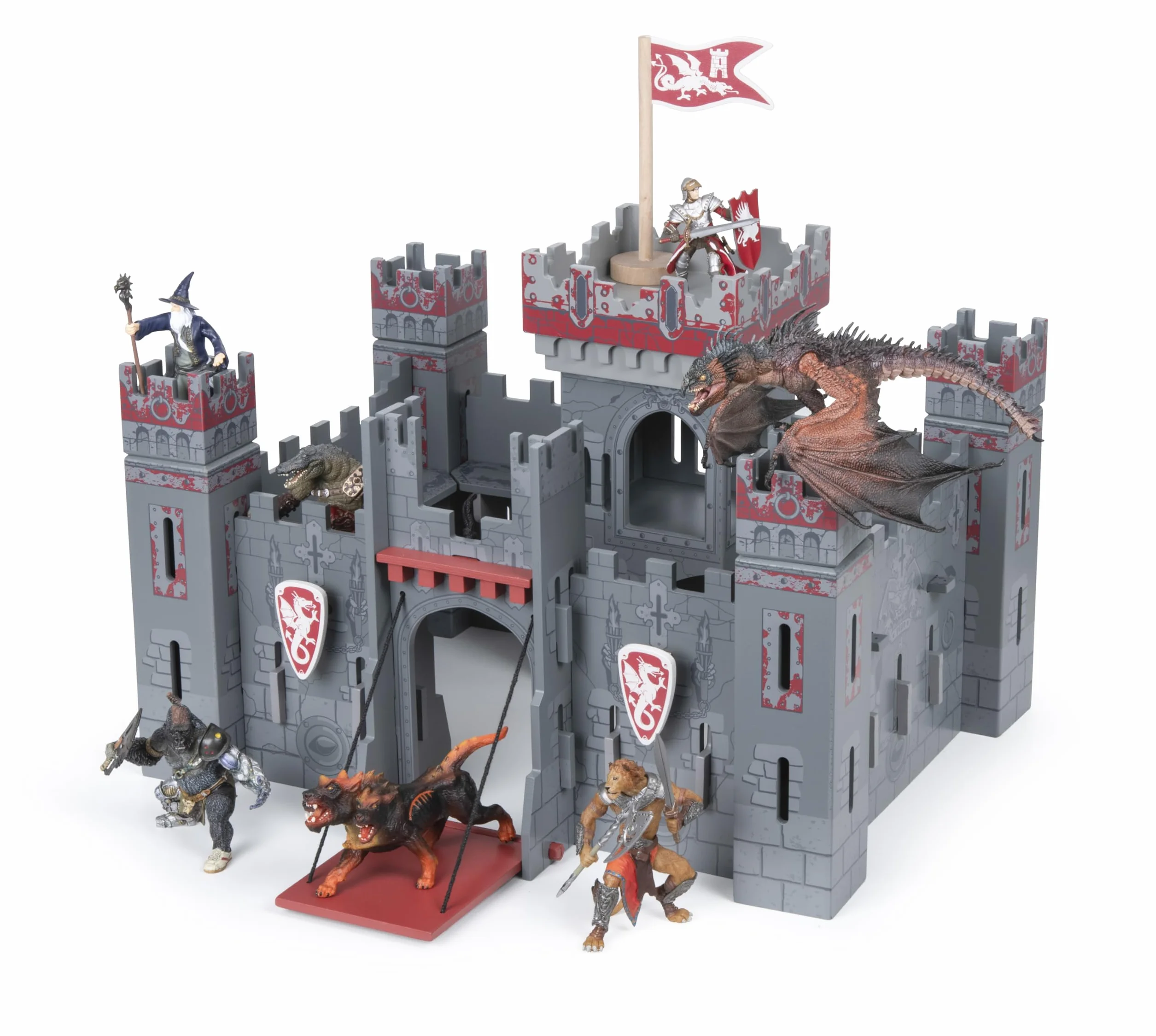 Papo - 60053 - Fantasy Burg - średniowiecze i fantasy - dla dzieci - odpowiedni dla chłopców i dziewczynek - od 3 lat, brązowy