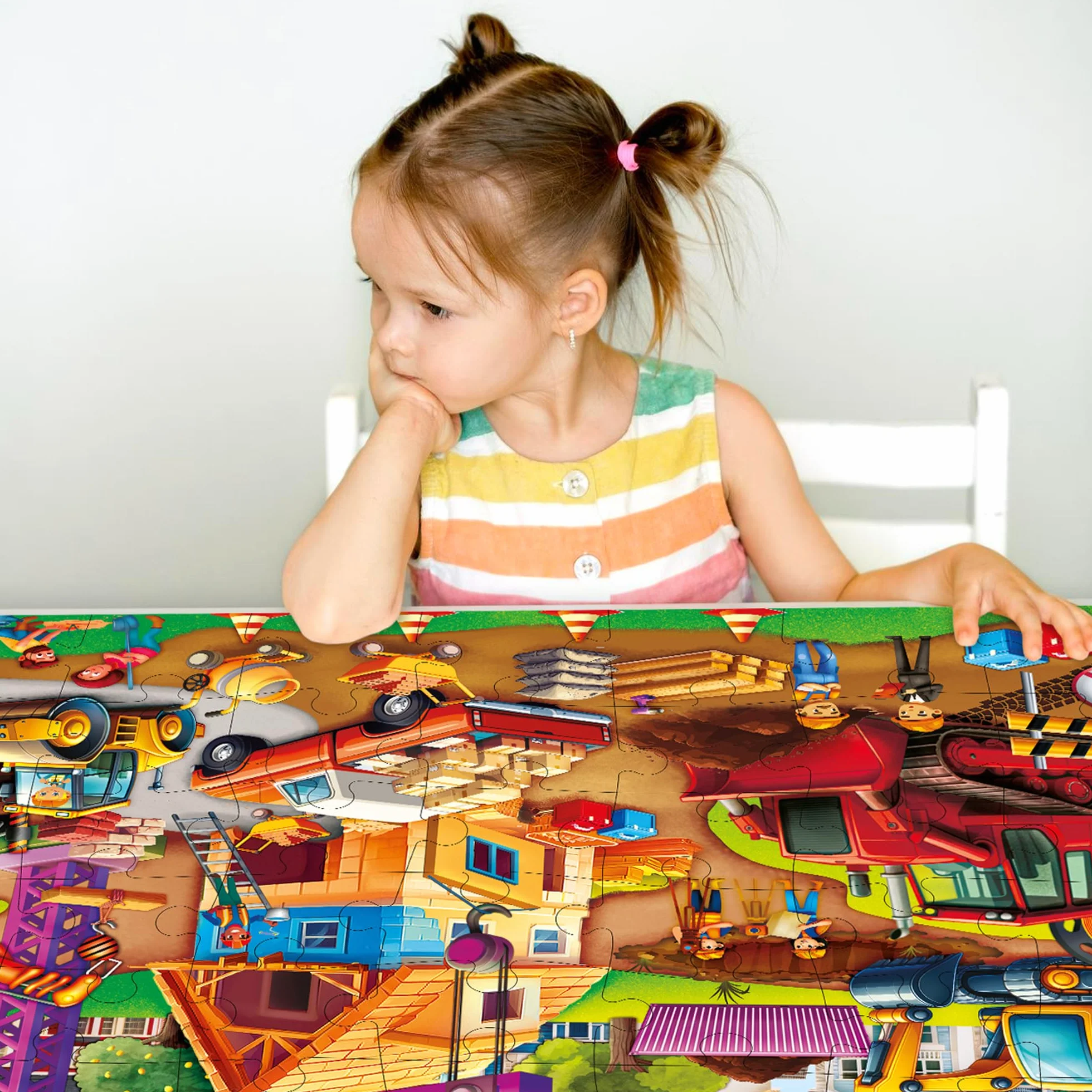 QUOKKA Gigantyczna Układanka Podłogowa Dla Dzieci W Wieku 3, 4, 5 Lat I Starszych Gigantyczne - 48 Puzzle Dla Dzieci W Wieku 5, 6 Lat - XXL O Wymiarach 60x90 Cm Z Elementami Do Nauki Budowania
