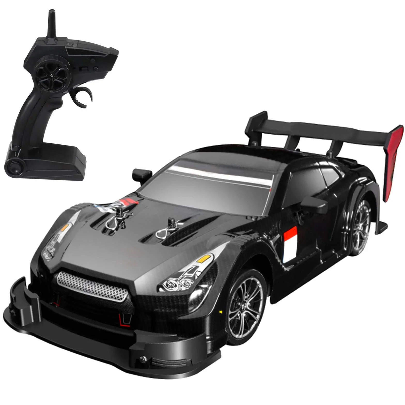 Goolsky Zdalnie sterowany samochód, RC Drift Car 1/16 RC Car 2,4 GHz 4WD 40 km/h RC Race Car High Speed prezent dla dzieci RTR