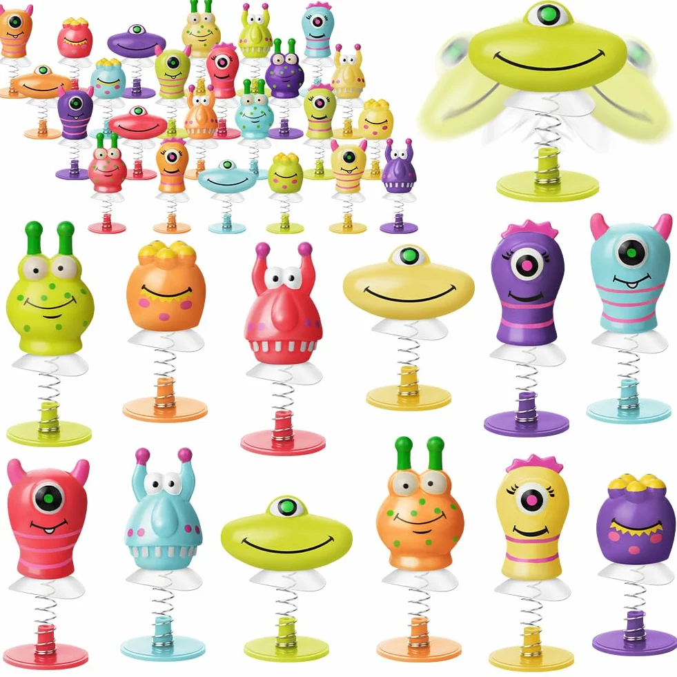 36 sztuk zabawek z potworami, zabawki do skakania dla dzieci, zestaw 6 różnych zabawek Jump Pop Up Monster Toys, zabawki, psotniaki potwór