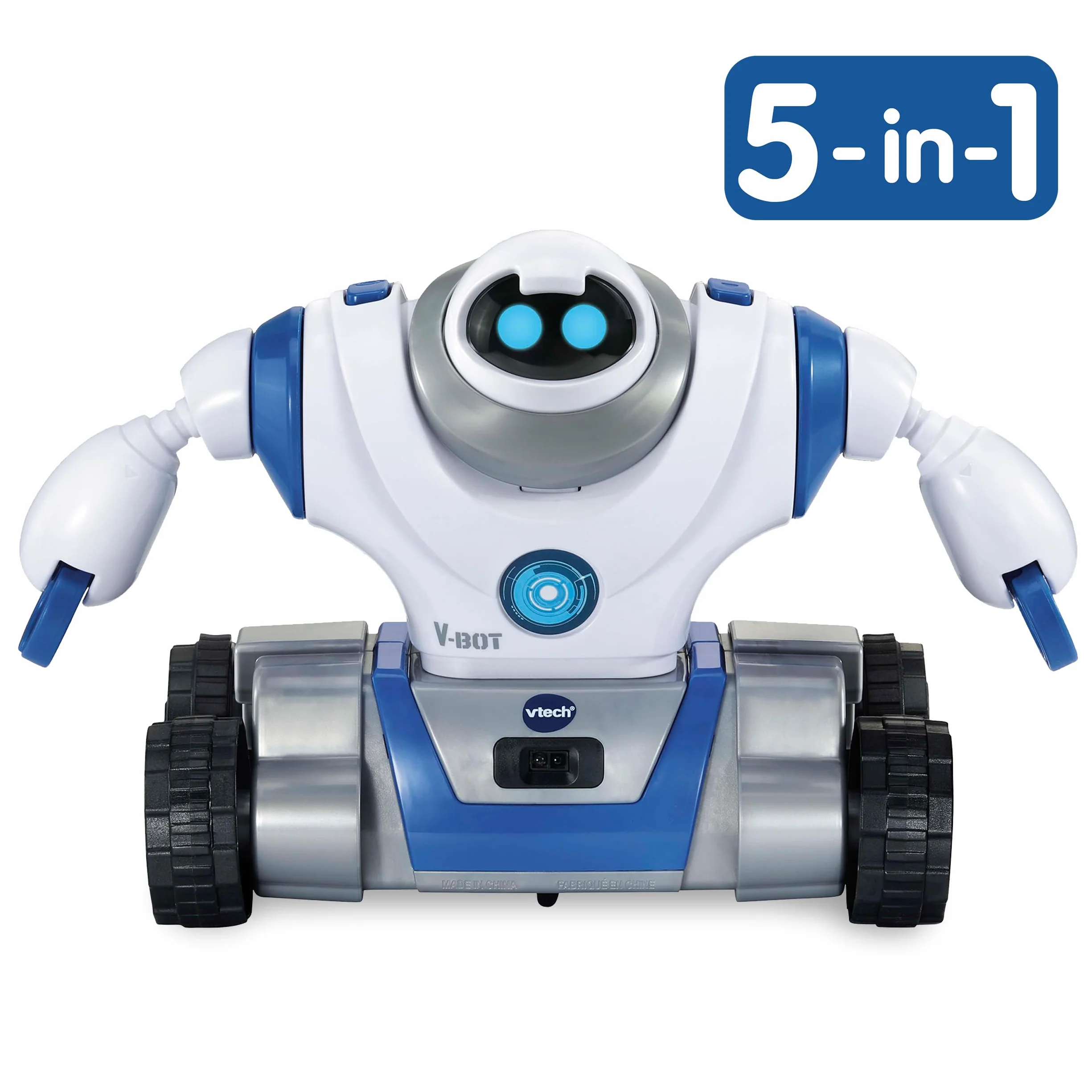 VTech V-Bot – robot 5 w 1 z silnikami i ekscytującymi misjami – dla dzieci w wieku 5-12 lat