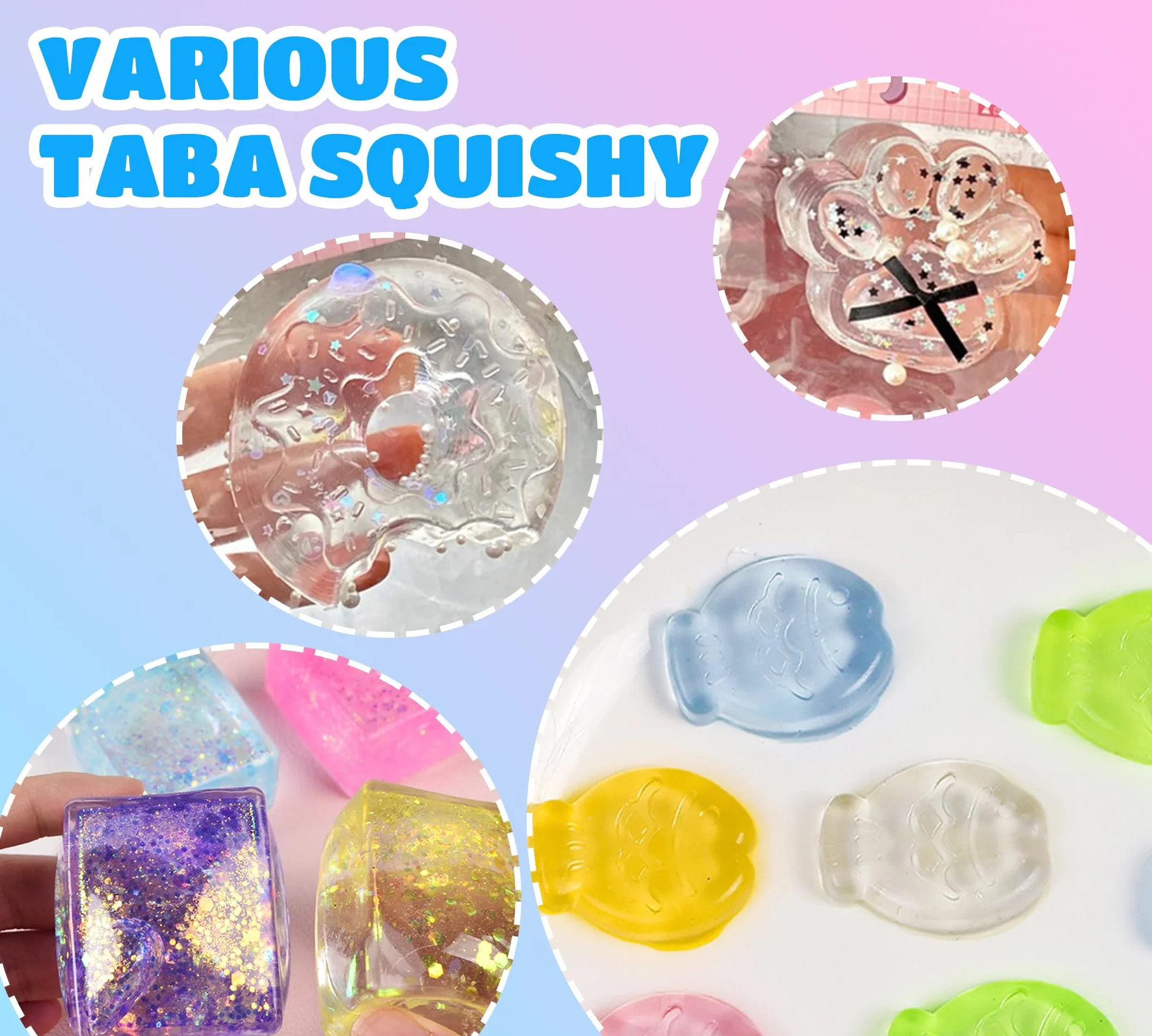 Przezroczysty płynny silikon do tworzenia Squishy - 500 g, proporcja 1:1, super miękka mieszanka do Squishy Maker, zestaw upominkowy dla majsterkowiczów, idealny do Taba Squishy, kryształowa łapa