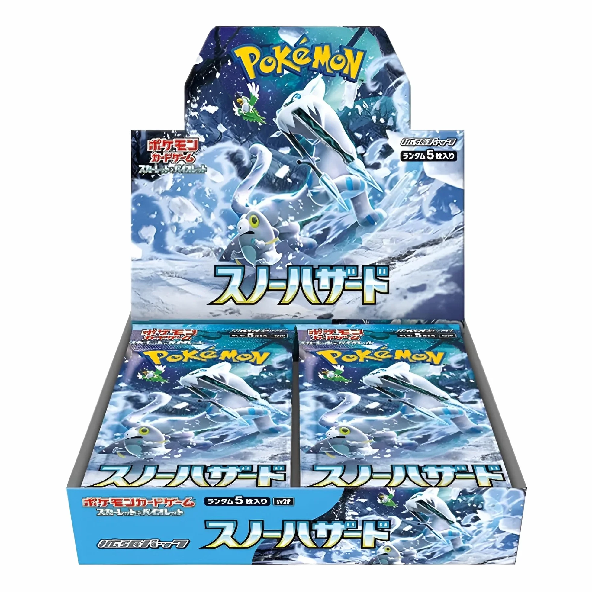 Pokemon TCG Snow Hazard Booster Box, 30 x japońskie pakiety wspomagające Paldea Evolved, japońskie pakiety Pokémonów, japońskie karty Pokémon, seria Scarlet & Violet