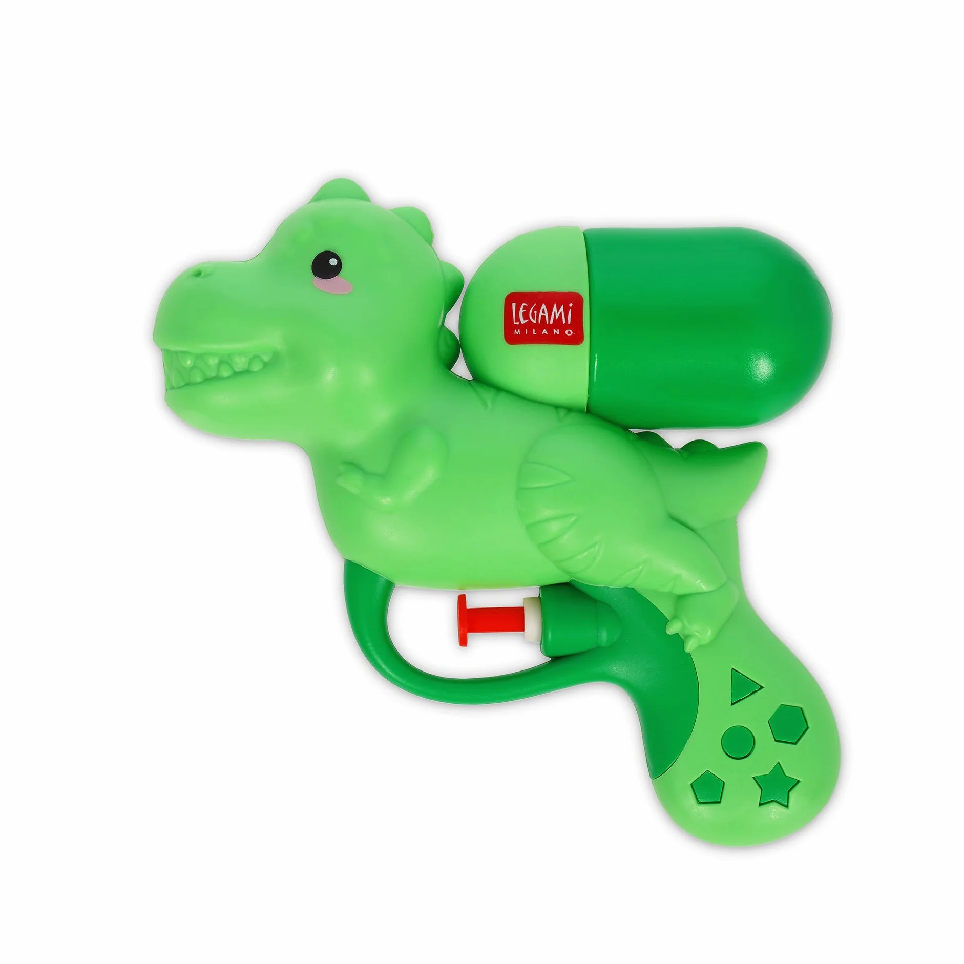 Legami - Mały pistolet na wodę, mini pistolet na wodę, pistolet wodny Dino, strumień 2,5 metra, idealny na chłodną imprezę, pojemność 50 ml, pistolet ogrodowy dla dzieci dorosłych