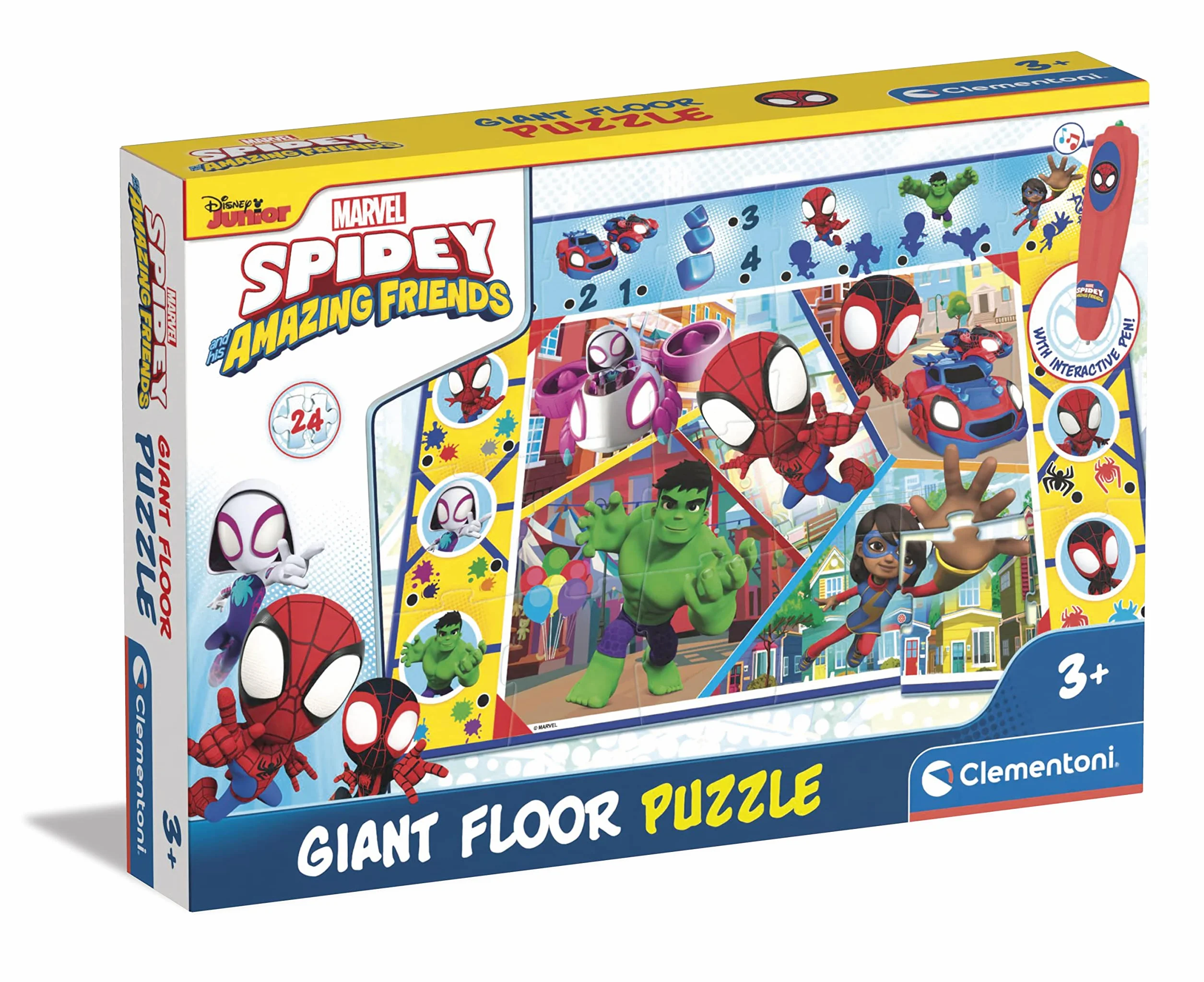 Clementoni Edukacja - 16735 - Spiderman puzzle podłogowe - 3-5 lat