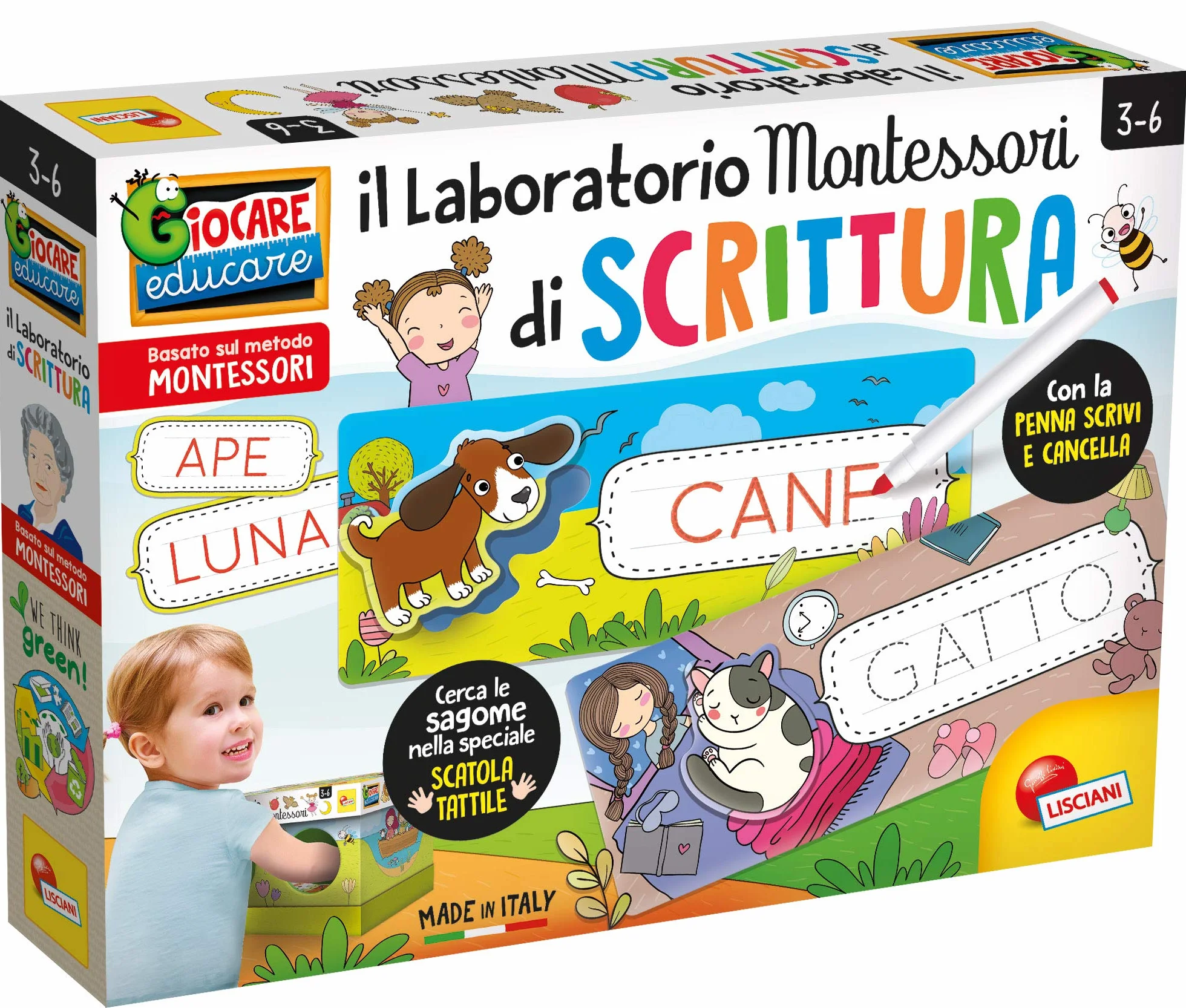 Lisciani Giochi - Montessori Maxi Laboratorium Pisania, 3-6 lat, 95186