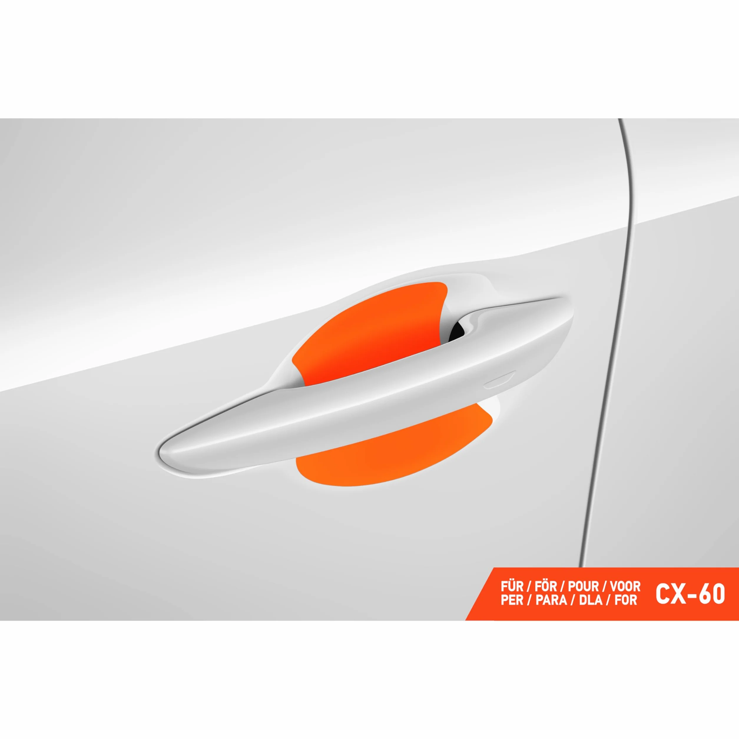 Luxshield folia ochronna na klamki kompatybilny z Mazda CX-60 I 2022-2026 - ochrona przed zarysowaniami, folia ochronna na lakier – przezroczysta błyszcząca