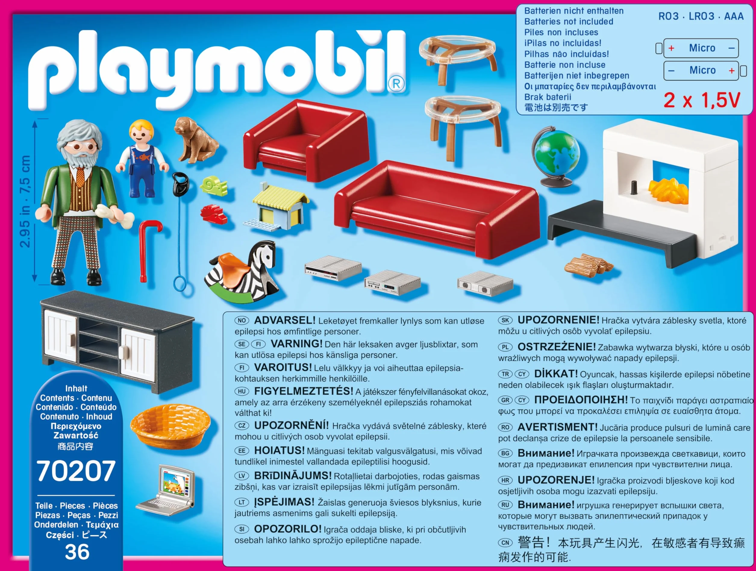 PLAYMOBIL Dollhouse 70207 Przytulny salon, od 4 lat