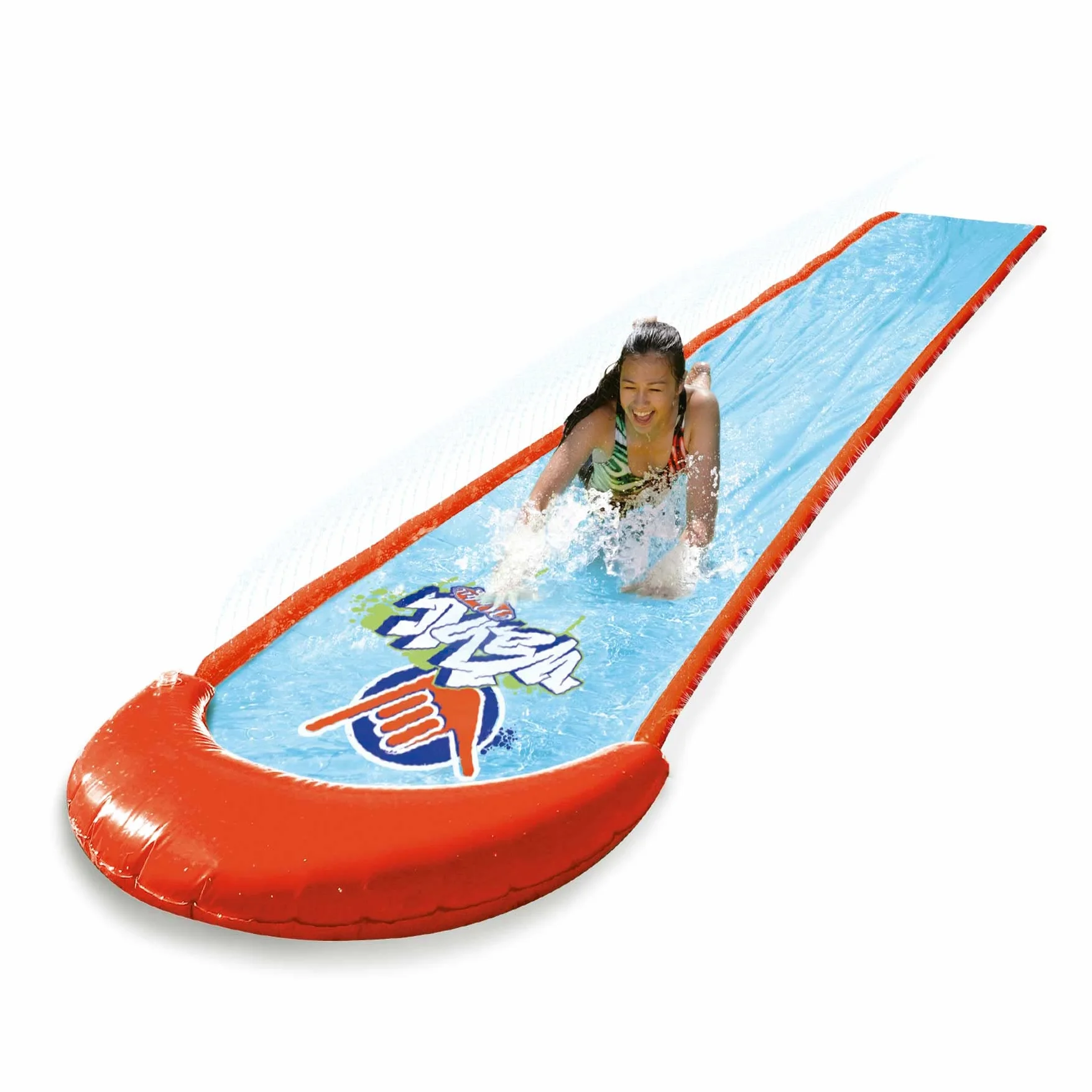 Goliath Super Slide Wahu Zjeżdżalnia Wodna, Czerwony/Niebieski, Od 5 Lat