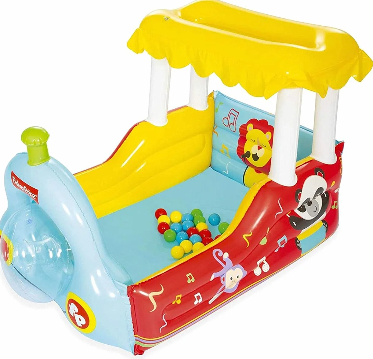 Bestway 1093537Xxx21 Fisher-Price® 52" X 37" X 35"/1.32M X 94Cm X 89Cm Train Ball Pit