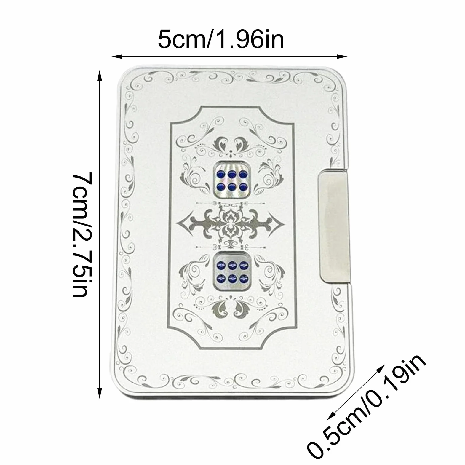 Mechaniczna kostka 3D, automatyczna gra w kostkę, zabawka fidget wciskana, transformacja Dices Games Sensory Toys, stop aluminium, ułatwiająca napięcie, interaktywna zabawka (7 x 5 cm)