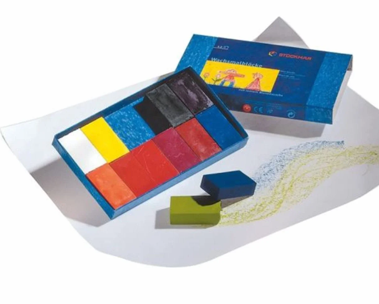 Stockmar 85032400 Kostki Wosku do Malowania Wielokolorowe 12 Sztuk