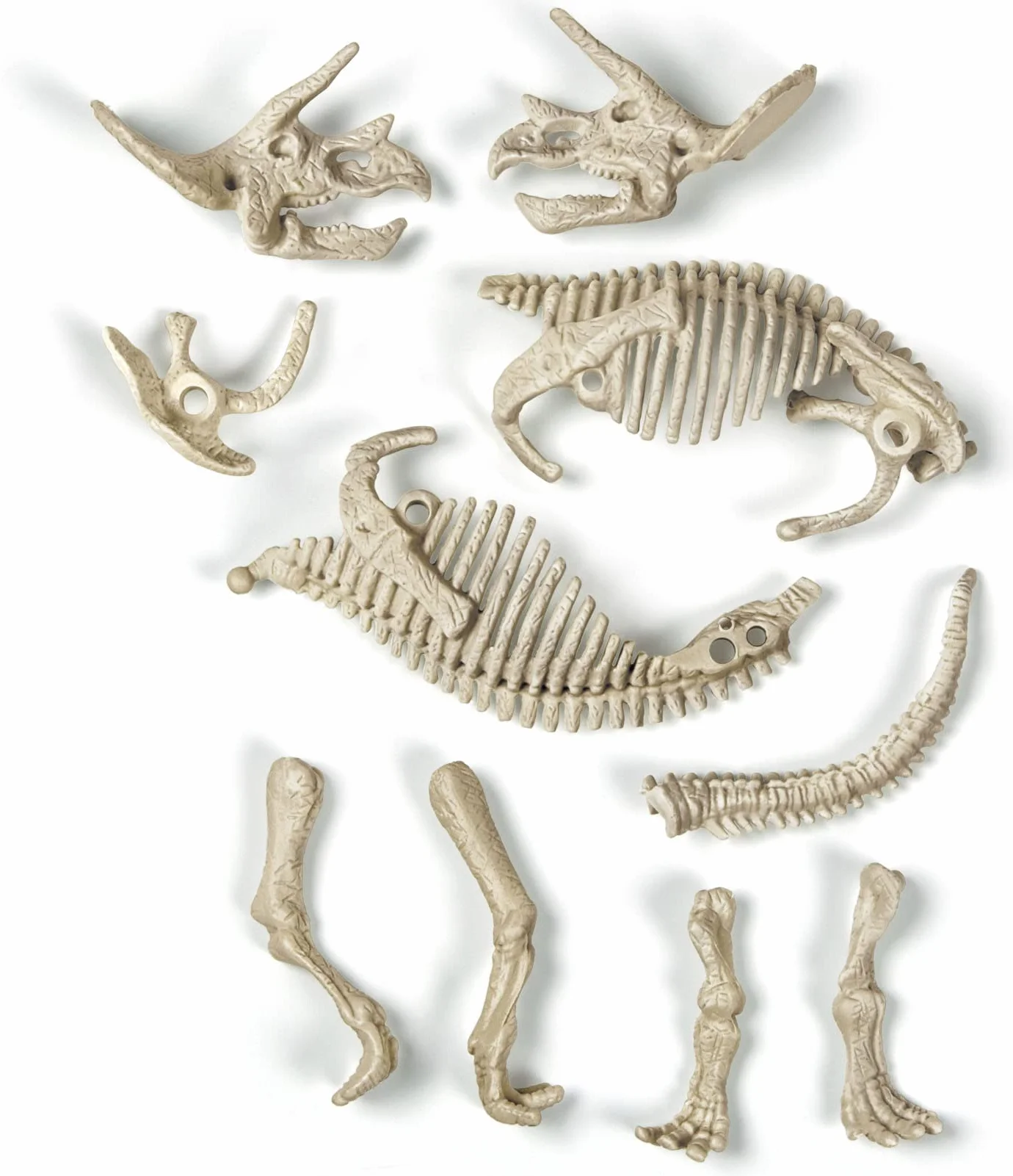 Clementoni - 60892 - Naukowa Zabawa Lab Skamieniałości - Triceratops Fluorescencyjny dla Dzieci od 7 Lat Wersja Polska