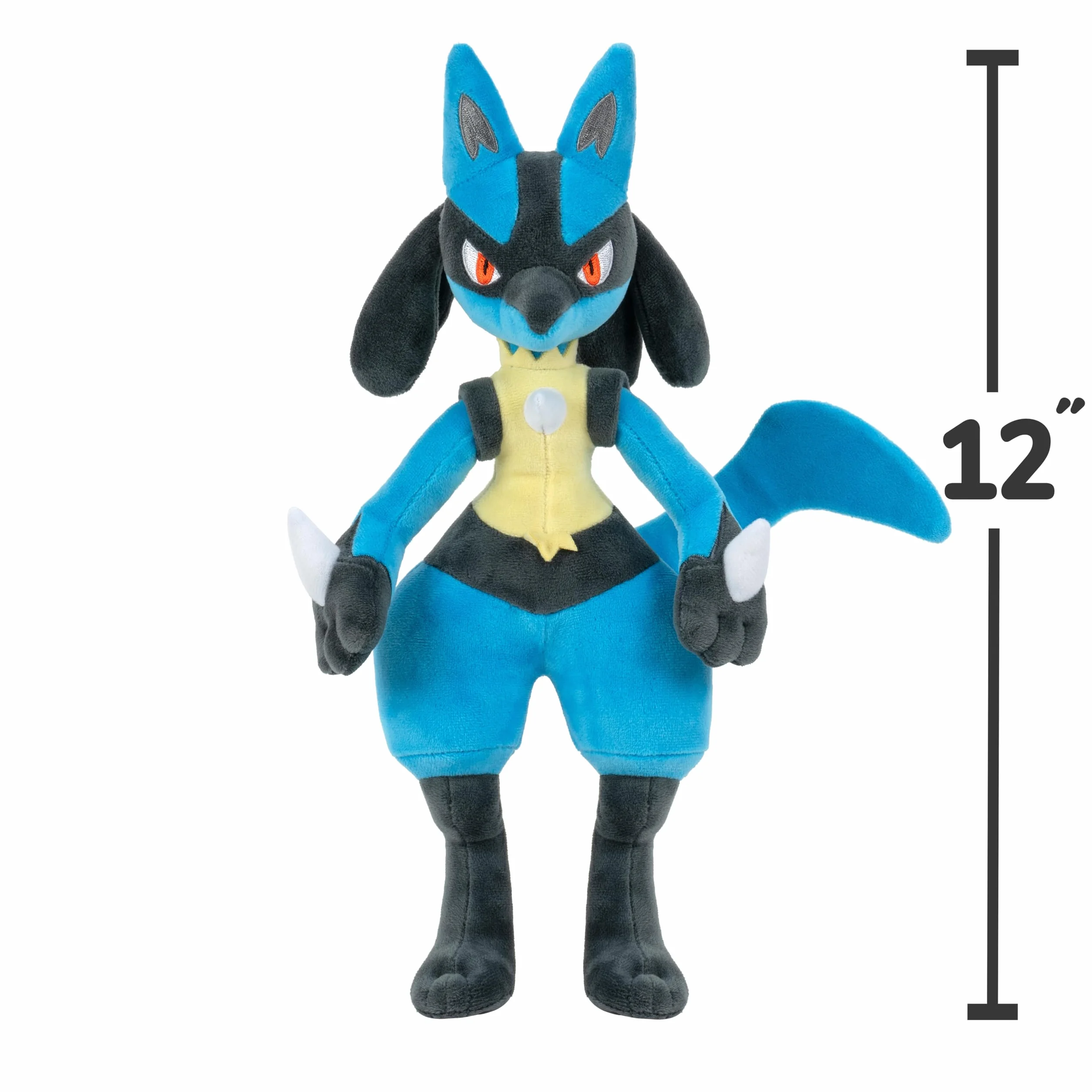 Pokémon Plush PKW4029 30cm Lucario - Official Pokemon Stuffed Toy for children 3+
