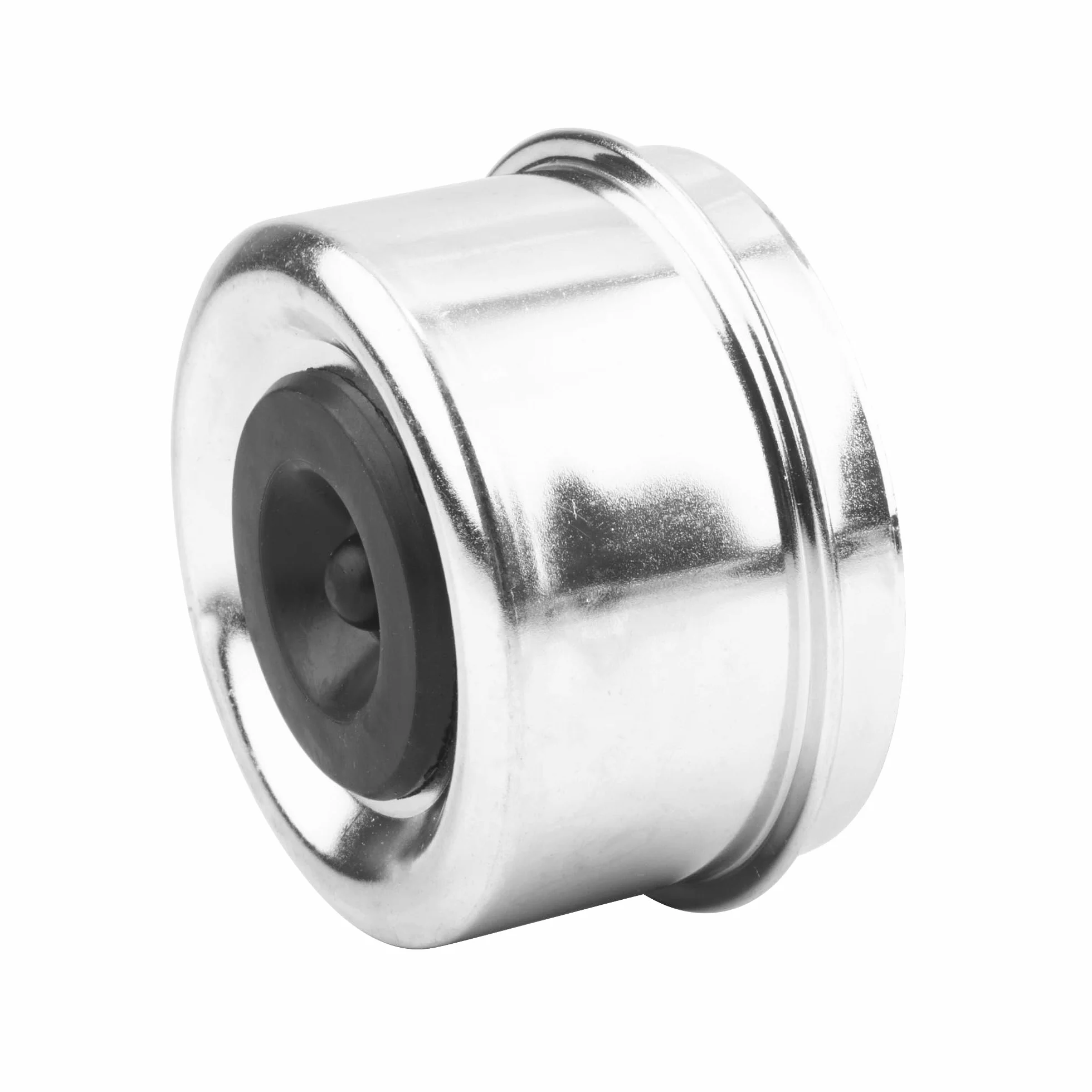 RhinoTuning Zestaw 2 zaślepek przeciwpyłowych, 62 mm, średnica 68 mm, ID 62 mm, kołpaki ochronne na koła, kompatybilne z samochodami ciężarowymi/przyczepami/łodziami (chromowane, z korkami)