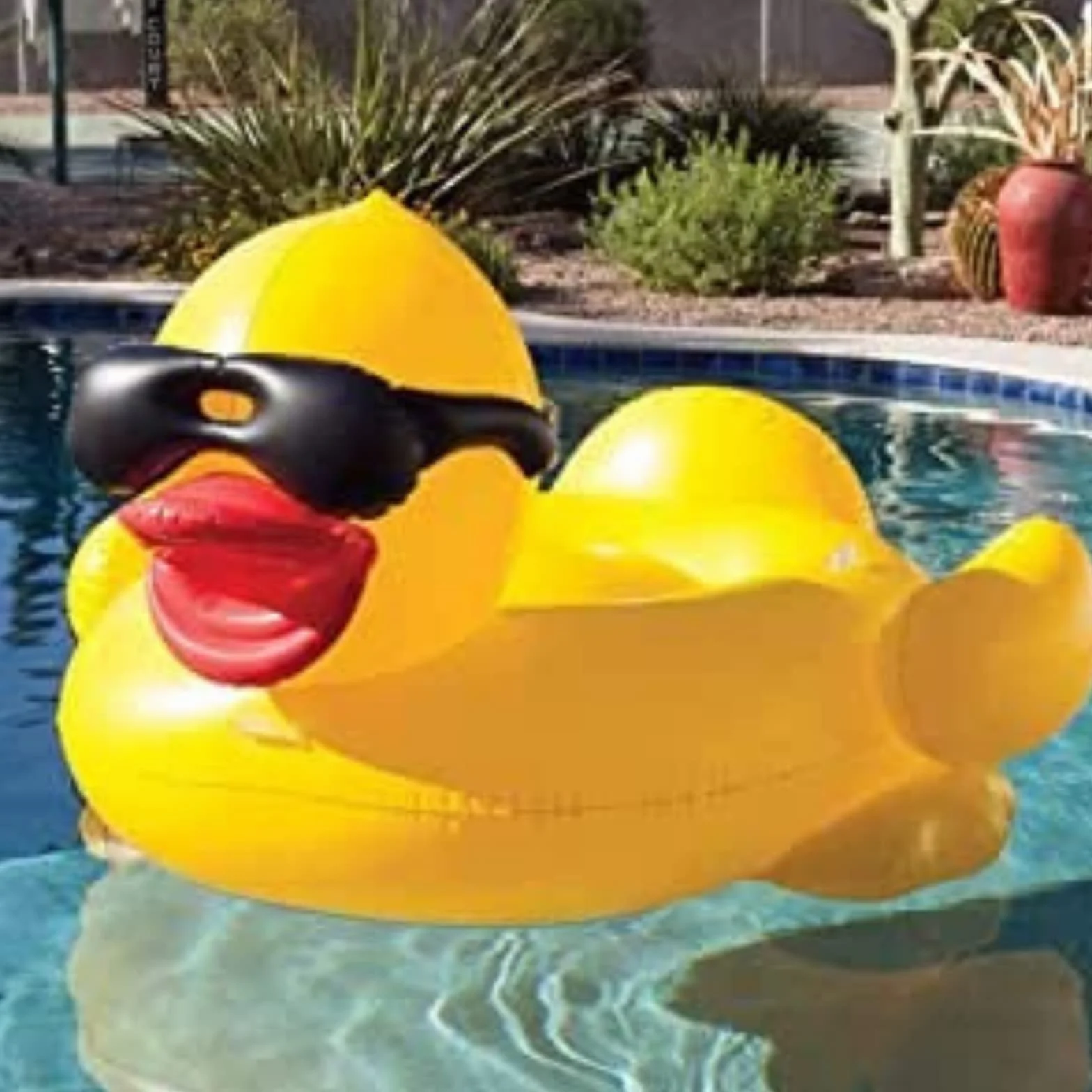 Float Joy Ogromny nadmuchiwany basen z żółtą kaczką na lato