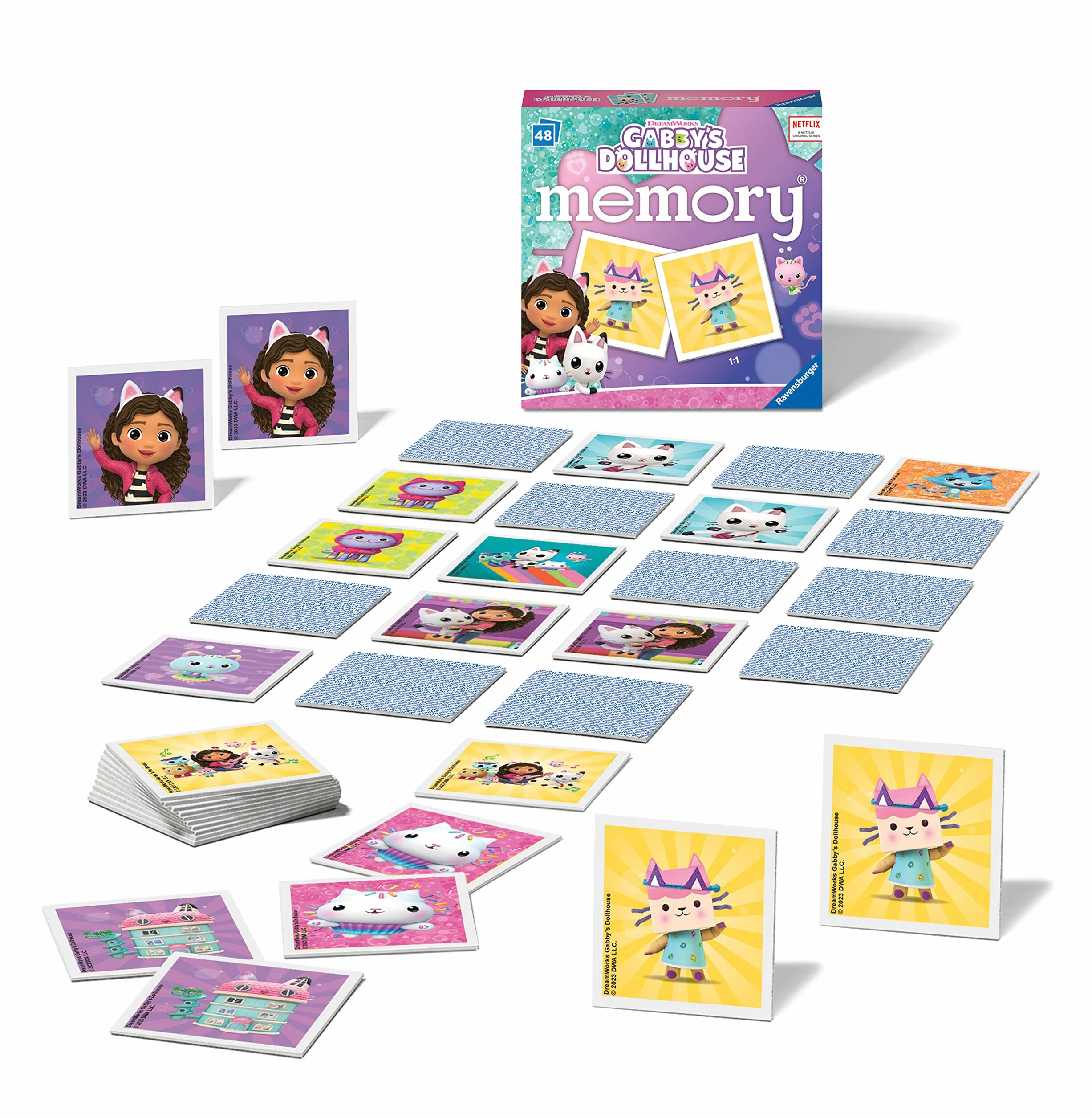 Ravensburger Mini Memory® | Gabby´s Dollhouse | 48 kart graficznych