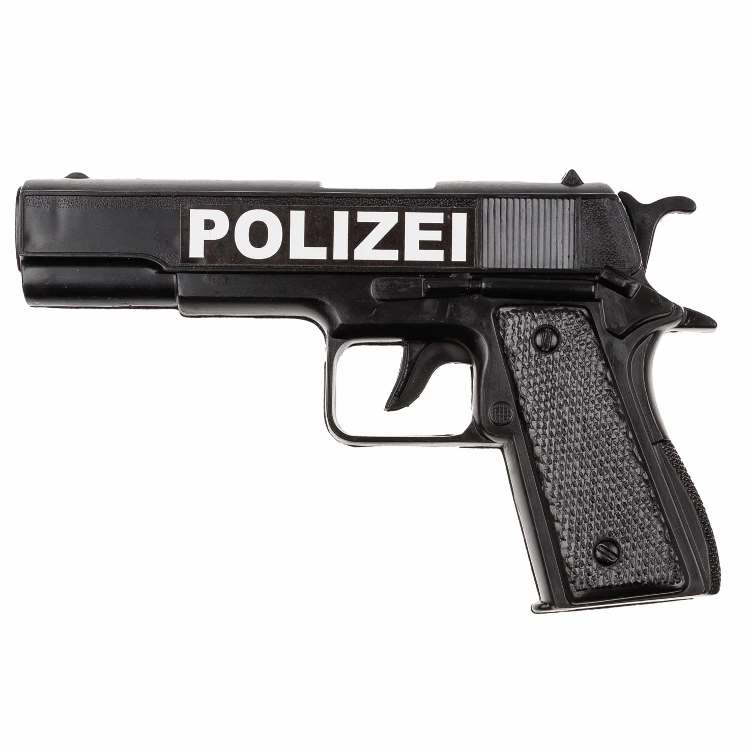 Idena 8040007 - Zestaw policyjny, pistolet, kabura i kajdanki, zestaw zabawowy, impreza tematyczna, karnawał