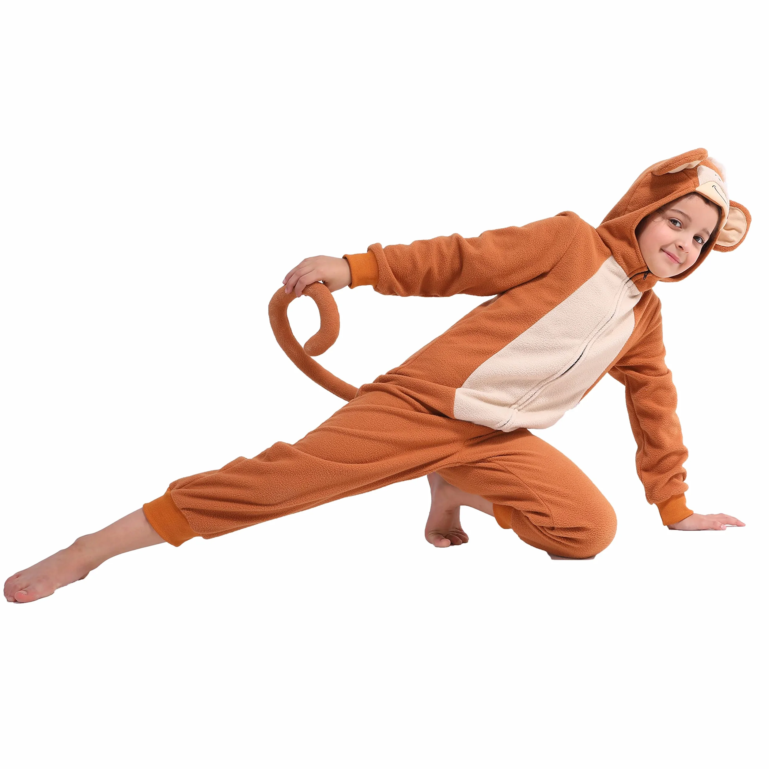 Sincere Party Gepard Onesie, Małpa Onesie, Krowa Onesie Fleece Kostiumy Zwierzęce Onesie i Pająk Oneise Kostium dla Unisex Dzieci