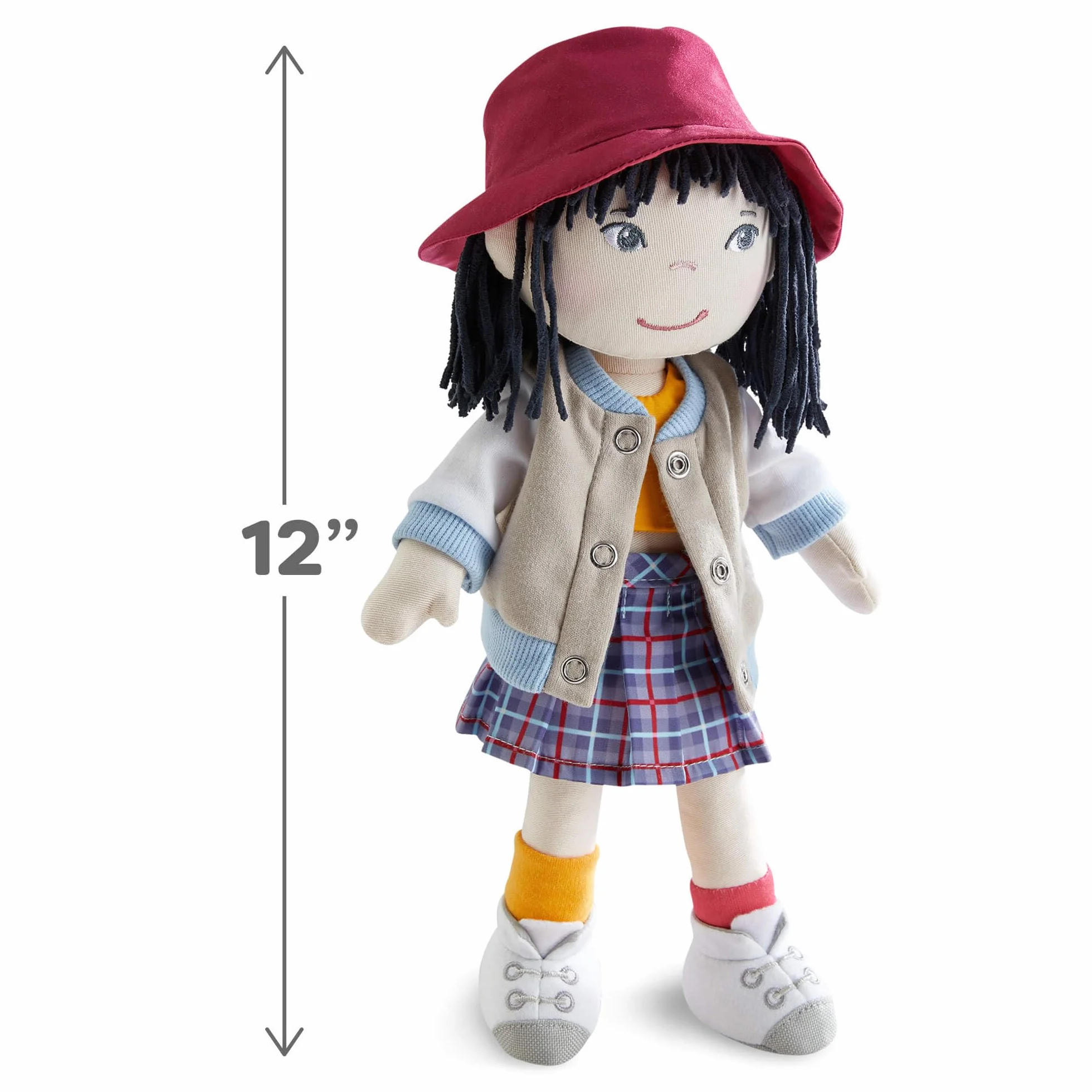 HABA Lalka Yuki – fajna lalka materiałowa dla małych dzieci, 30 cm, dziecinnie łatwa do zakładania i zdejmowania, łatwa w pielęgnacji i nadaje się do prania – od 18 miesięcy – 2011829001