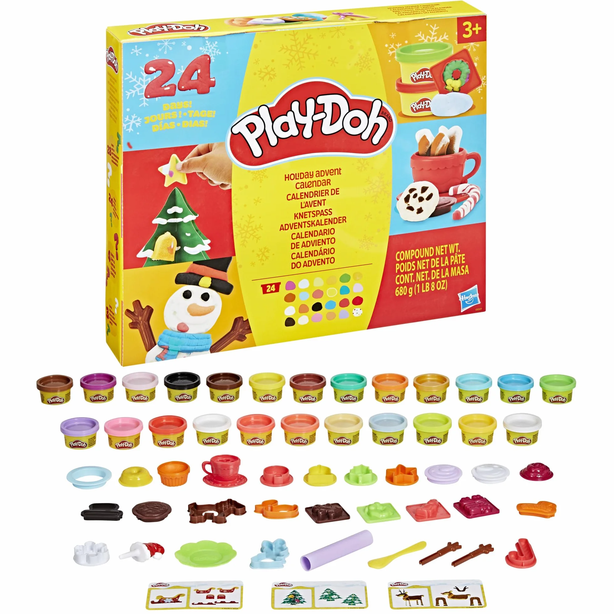 Świąteczny kalendarz adwentowy Play-Doh dla dzieci