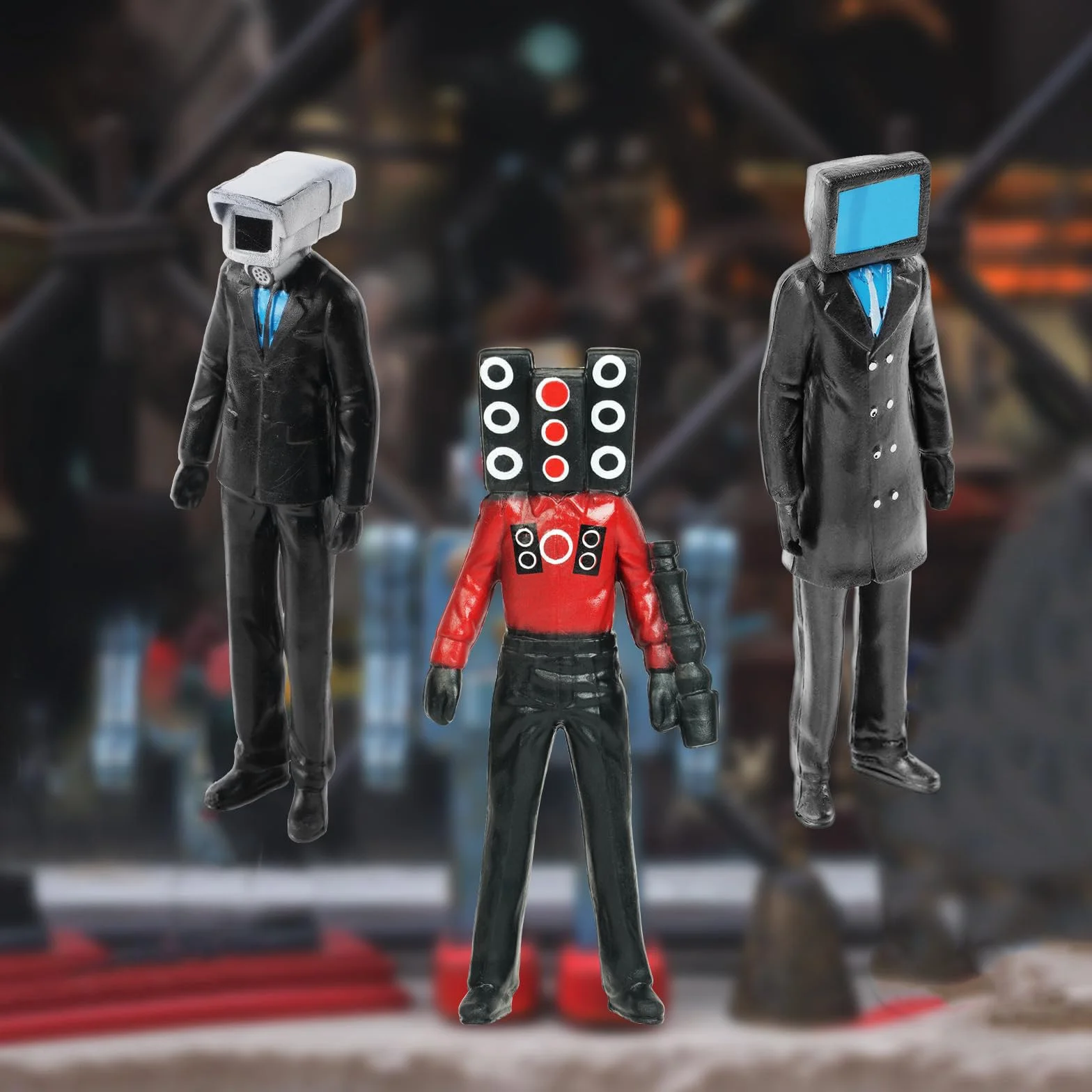 OSDUE Zestaw 9 Figurek do Toalety, Klocki, Nakładka na Ciasto, Figurka Akcji Anime, Zabawka dla Dzieci