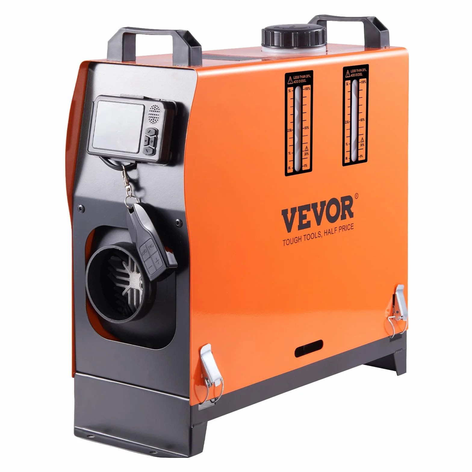 VEVOR Nagrzewnica na olej napędowy 12 V (8 kw-25㎡-LCD pionowo)