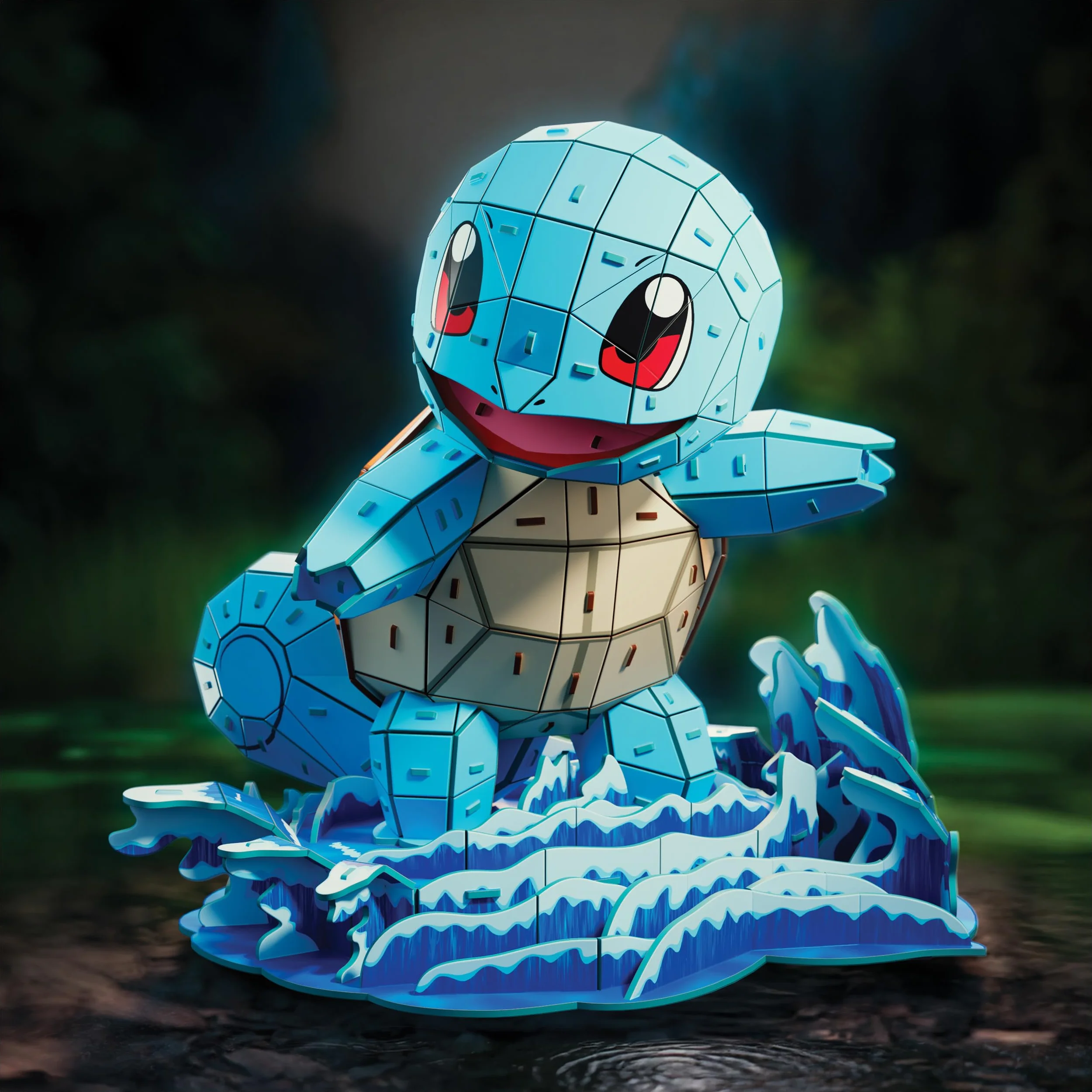 4D Build, Pokémon Squirtle 3D Zestaw do składania, Pokémony do kolekcjonowania, Puzzle 3D dla dorosłych i nastolatków, 180 elementów, dla osób w wieku od 12 lat