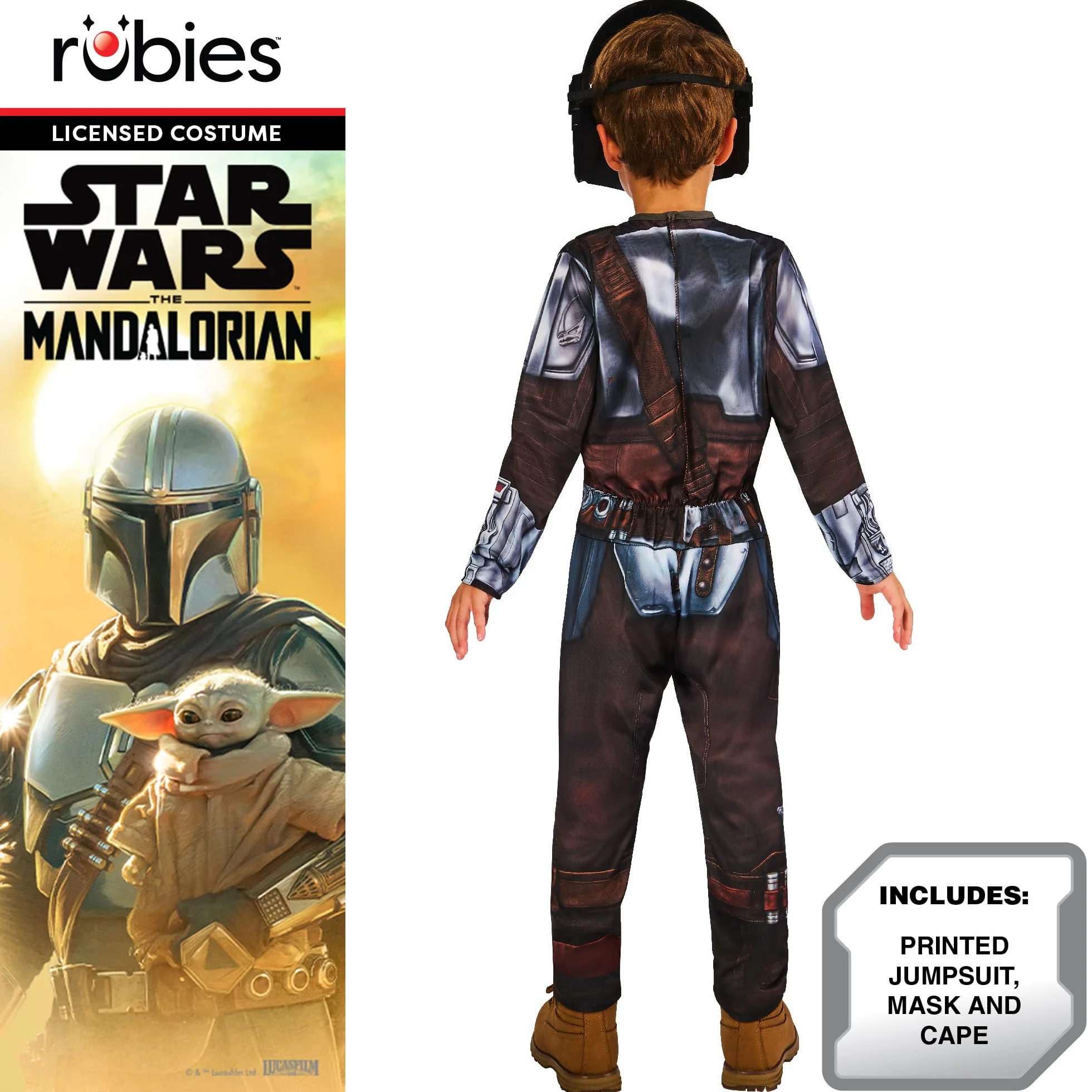 Rubie's Fantazyjna sukienka dla dzieci Uniseks - dzieci The Mandalorian Classic