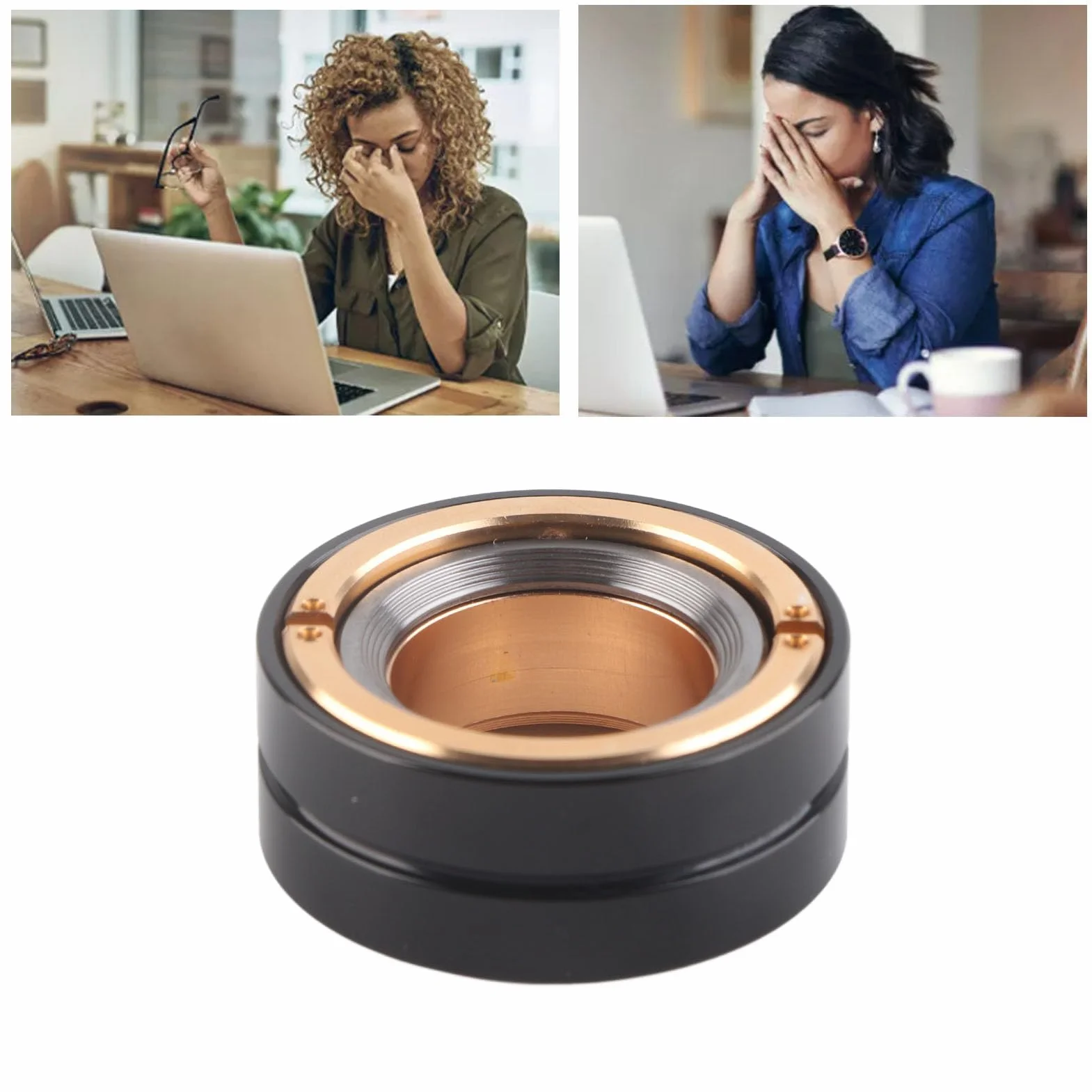 Metalowe Pierścienie Fidget Toy Stress Relief dla Dorosłych, Przenośne Pierścienie Magnetyczne, Zmniejsz Ciśnienie i Niepokój, Łatwy do Gry, Noś Podczas Podróży