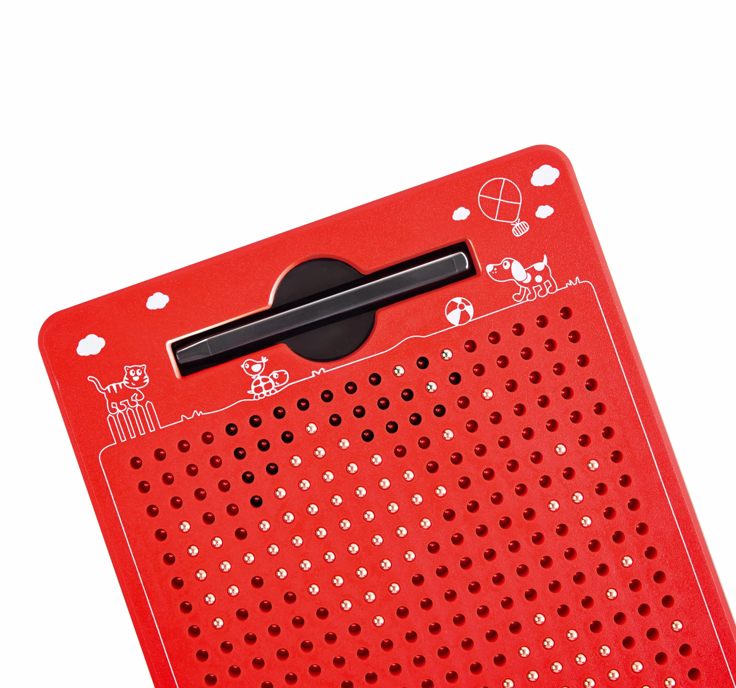 Hape Magnetyczna tablica rysunkowa, do zabrania ze sobą, czerwona, mała 175 x 215 x 12 mm, od 3 lat