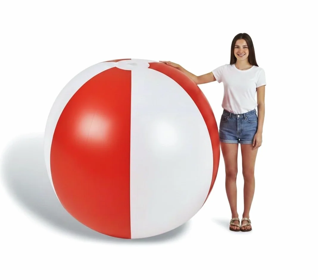 Olbrzymia nadmuchiwana piłka XXL, 300 cm, ogromna piłka plażowa dla dzieci i dorosłych, idealna na basen, do ogrodu i na imprezy, festiwal, przyjęcie urodzinowe zabawkę na lato