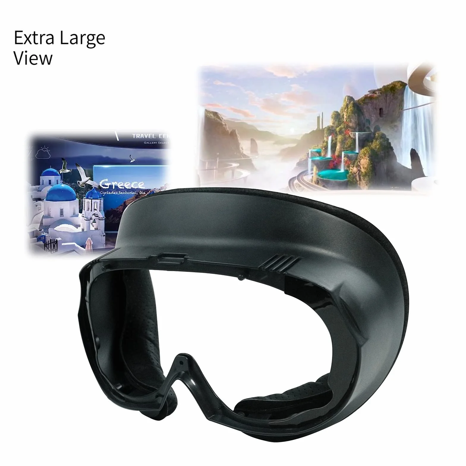 HUAYUWA Vr Face Pad Uchwyt interfejsu twarzy, odporny na pot, zamiennik poduszki z pianki PU, kompatybilny z akcesoriami PICO 4 VR