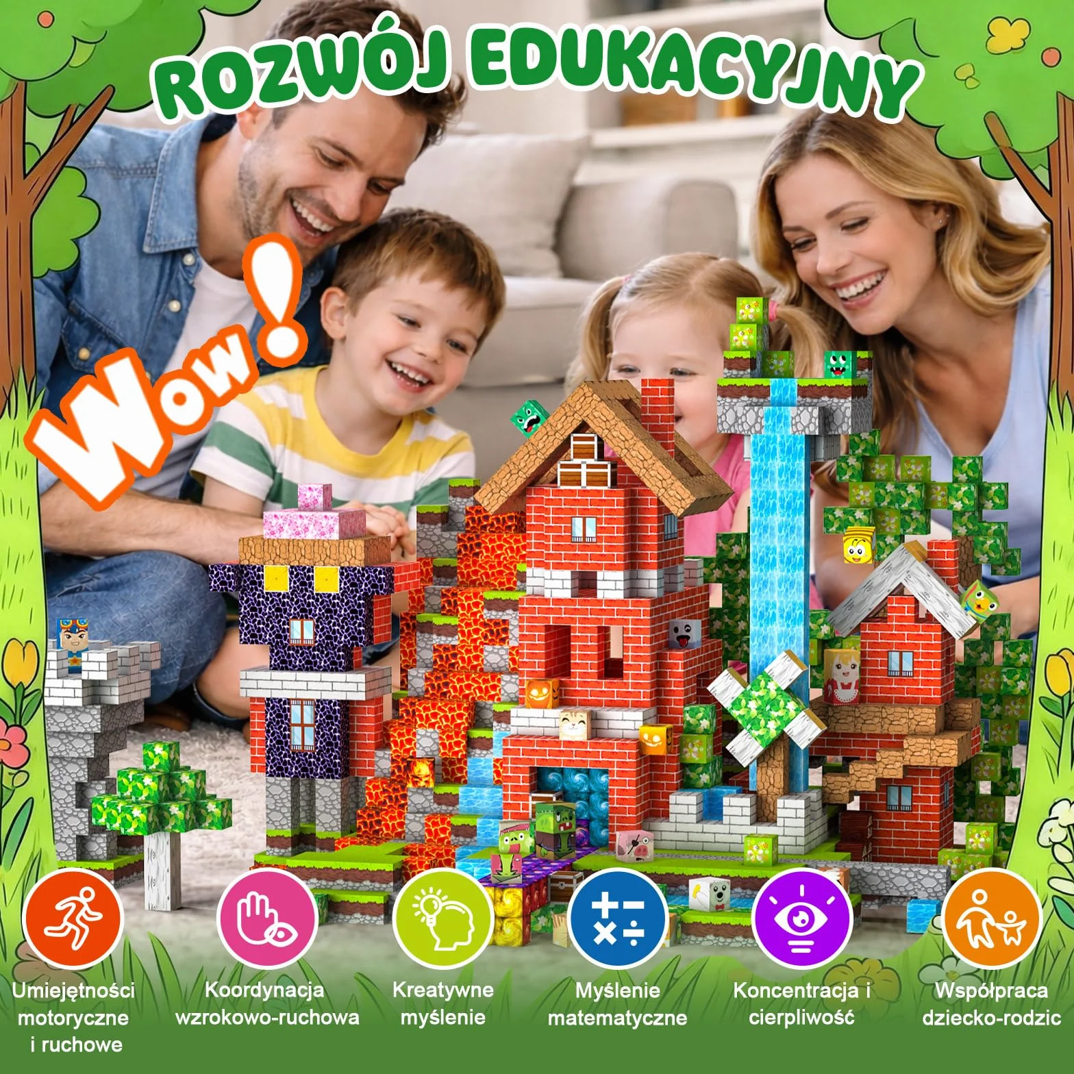 Klocki Magnetyczne 220 PCS 2CM, 3+ Zabawki sensoryczne STEM Montessori, Magnetyczne Klocki dla 3 4 5 6 7 8 9 10 11 12 8-12 lat Chłopcy i dziewczynki Prezenty urodzinowe