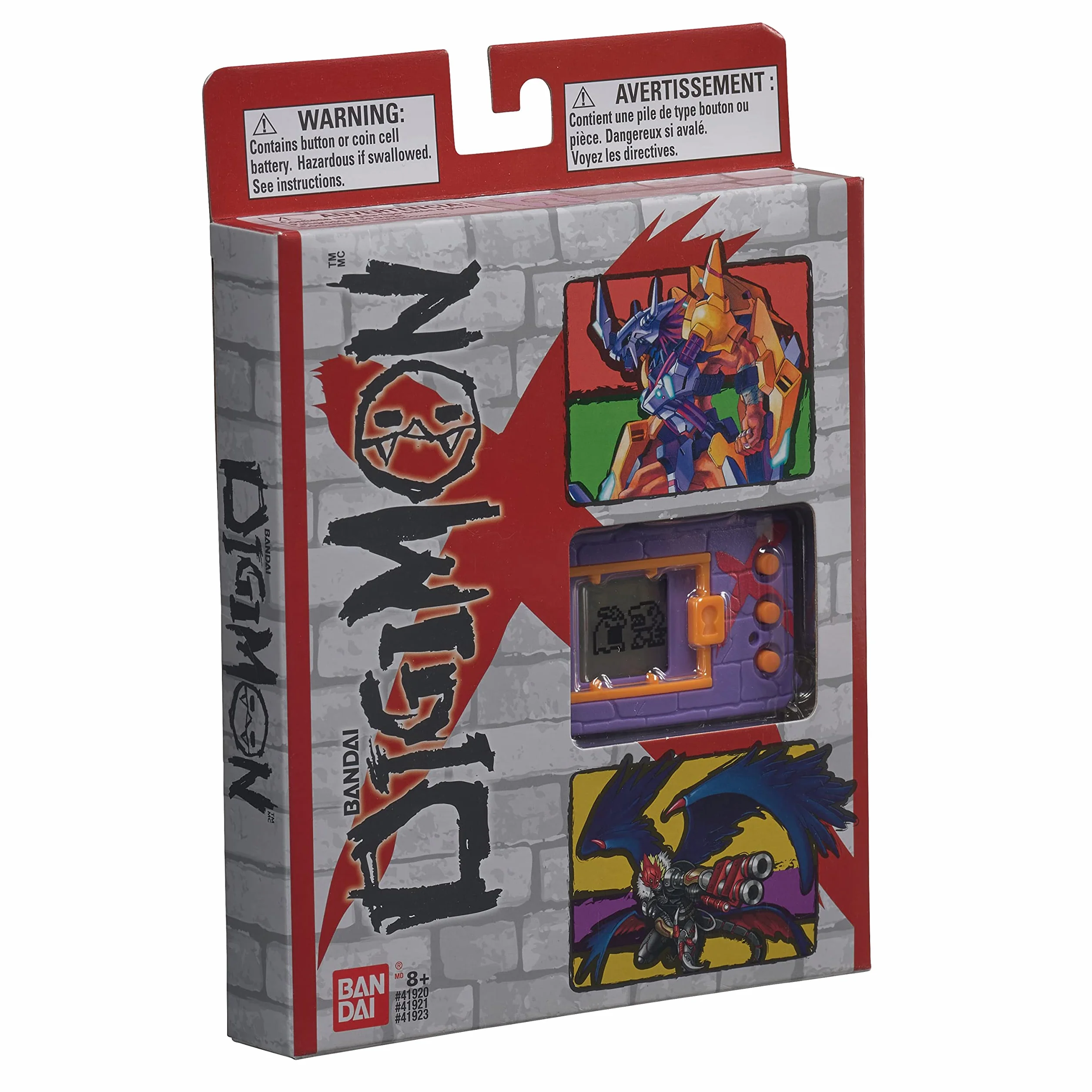 Bandai DigimonX (fioletowy i czerwony) - wirtualny potwór zwierzak Tamagotchi