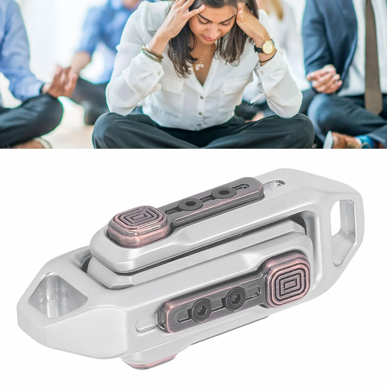 Magnetyczne Metalowe Zabawki Typu Fidget, Magnetyczna Zabawka Typu „Push Slider”, Mini Fidget Slider Zabawka Antystresowa, Przenośna Mała Zabawka Fidget Toy Push Toy, z torbą do