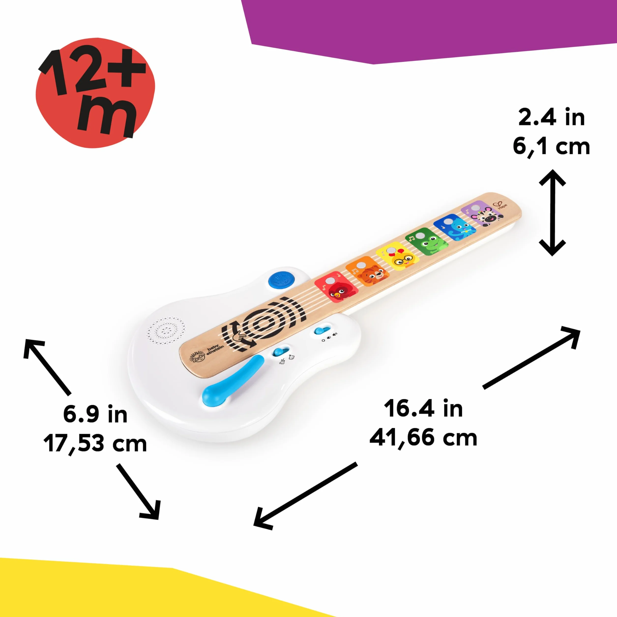 Baby Einstein 12396 Elektroniczna Zabawka Gitara, Wielokolorowy