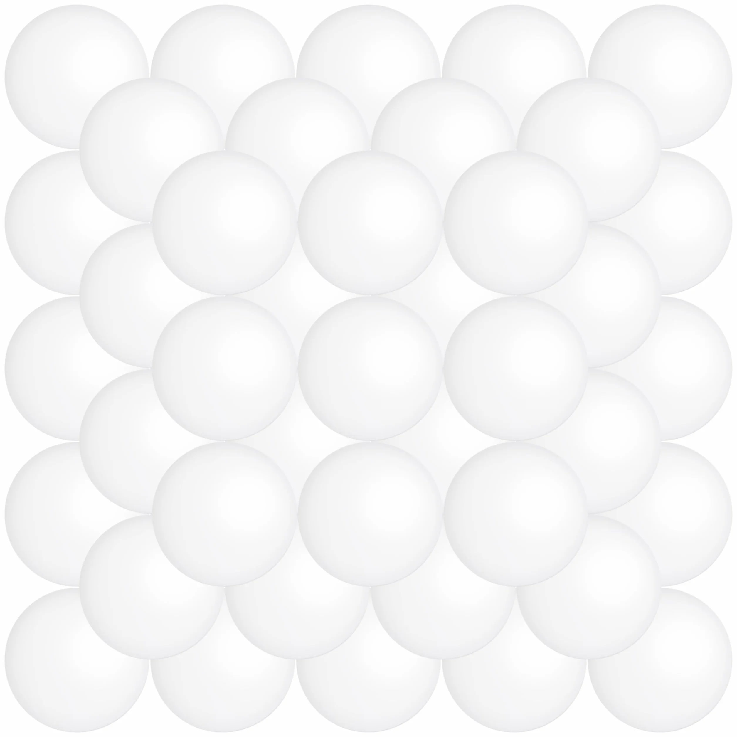 The Twiddlers - 50 White Ping Pong Balls for Crafts, Table Tennis and Beer Pong