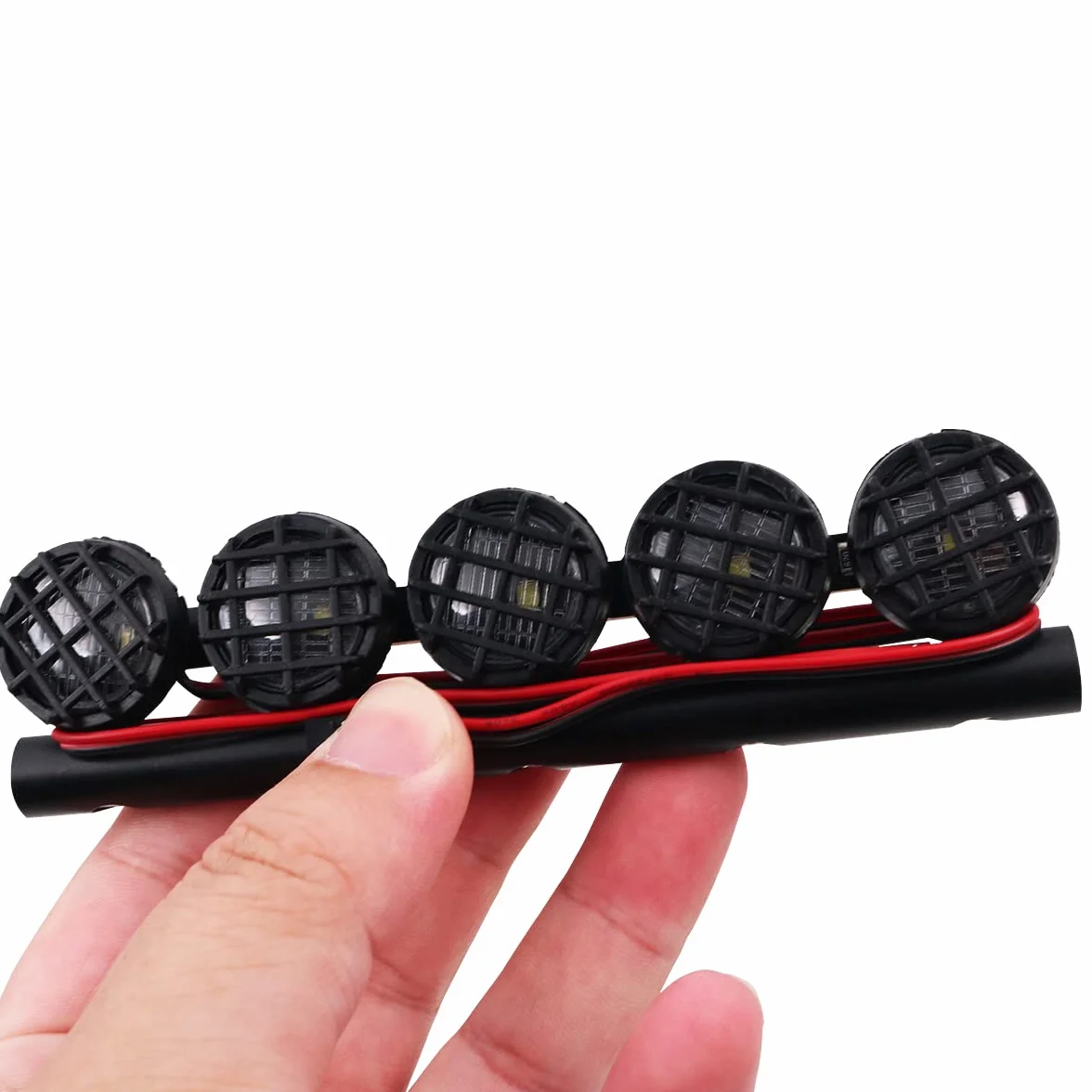 RC Car LED Light Bar Rc Car Lights Roof Light Rc Zestaw 5LED 125 mm do 1/10 RC Car Remote Control Monster Truck RC Crawler Kompatybilny z AXAIL scx10 Traxxas TRX-4