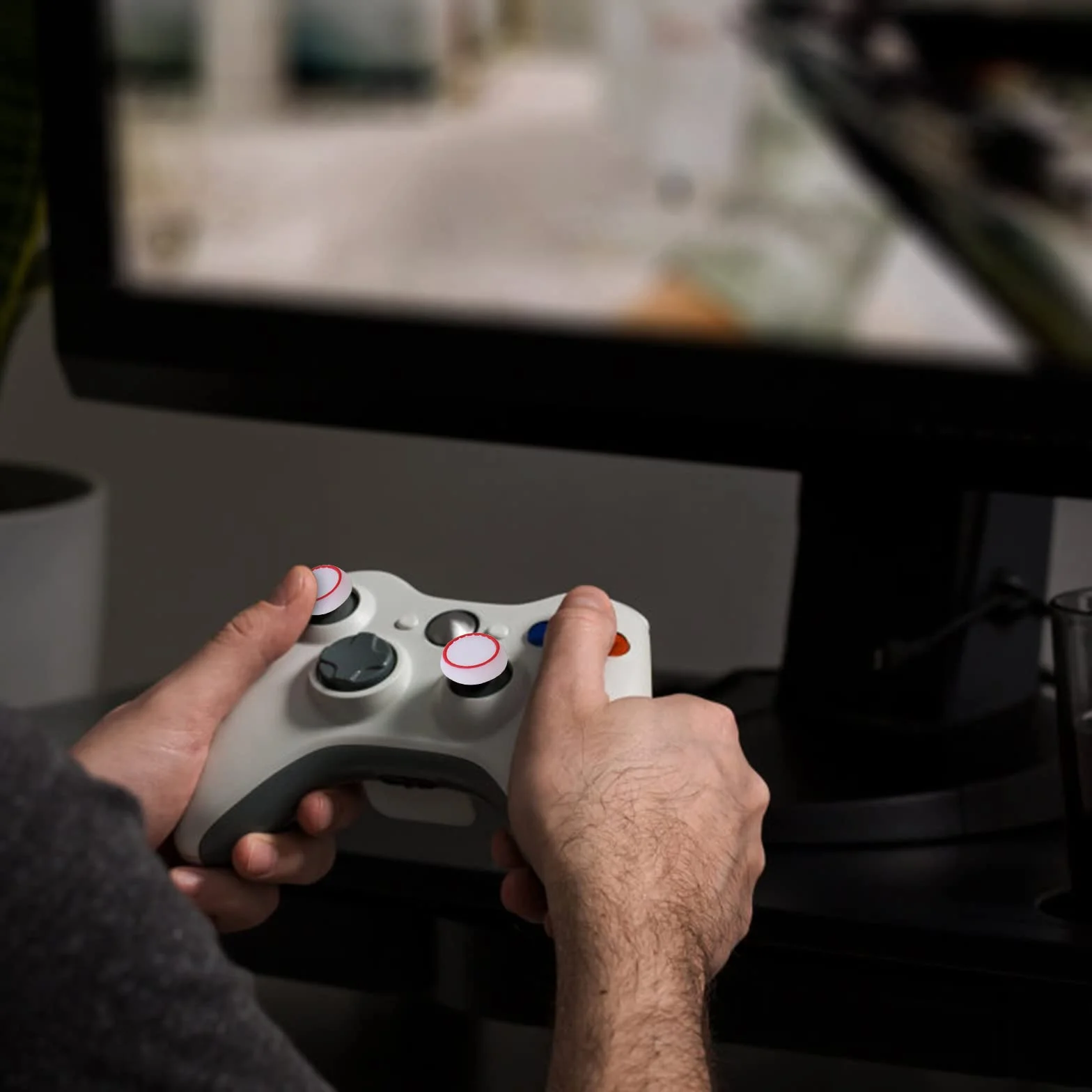 Thumpstick zestaw akcesoriów, silikonowe nakładki na joystick grip, akcesoria ochronne kompatybilne z kontrolerami PS5 / PS4 / PS3 / PS2 / Xbox 360 / Xbox One/Switch Pro (10 par)